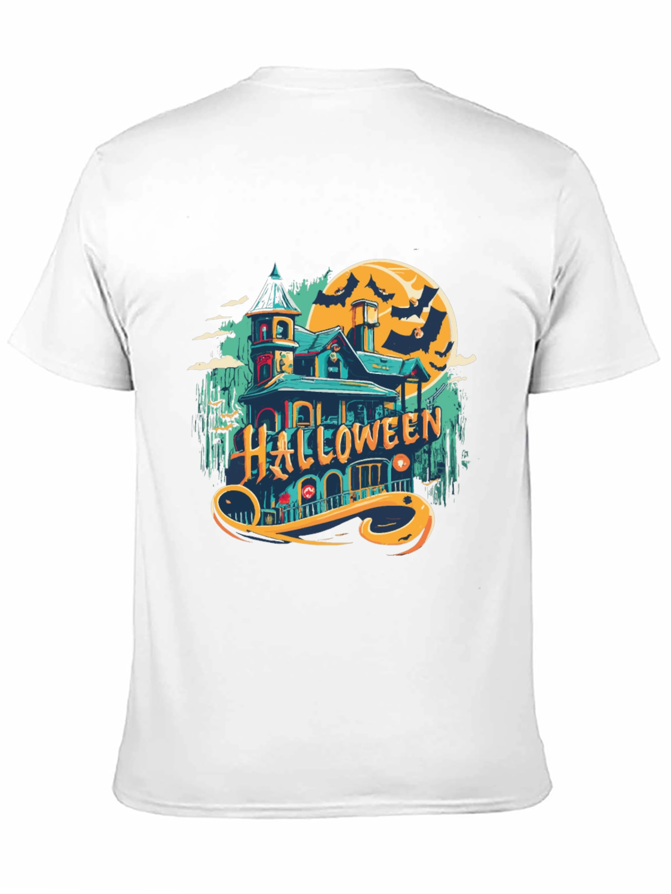 Halloween Spooky House Graphic Tee