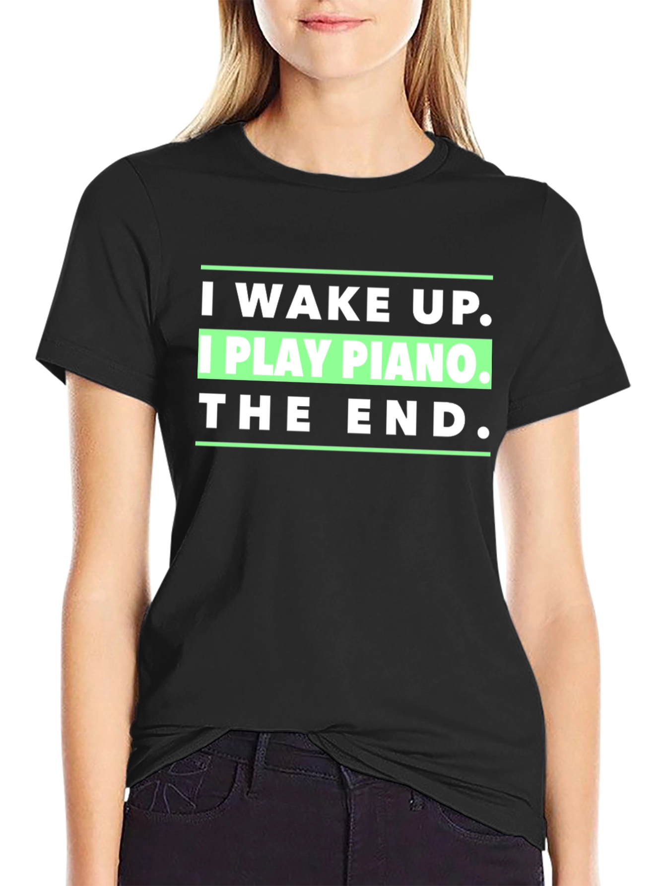 I Wake Up I Play Piano T-Shirt
