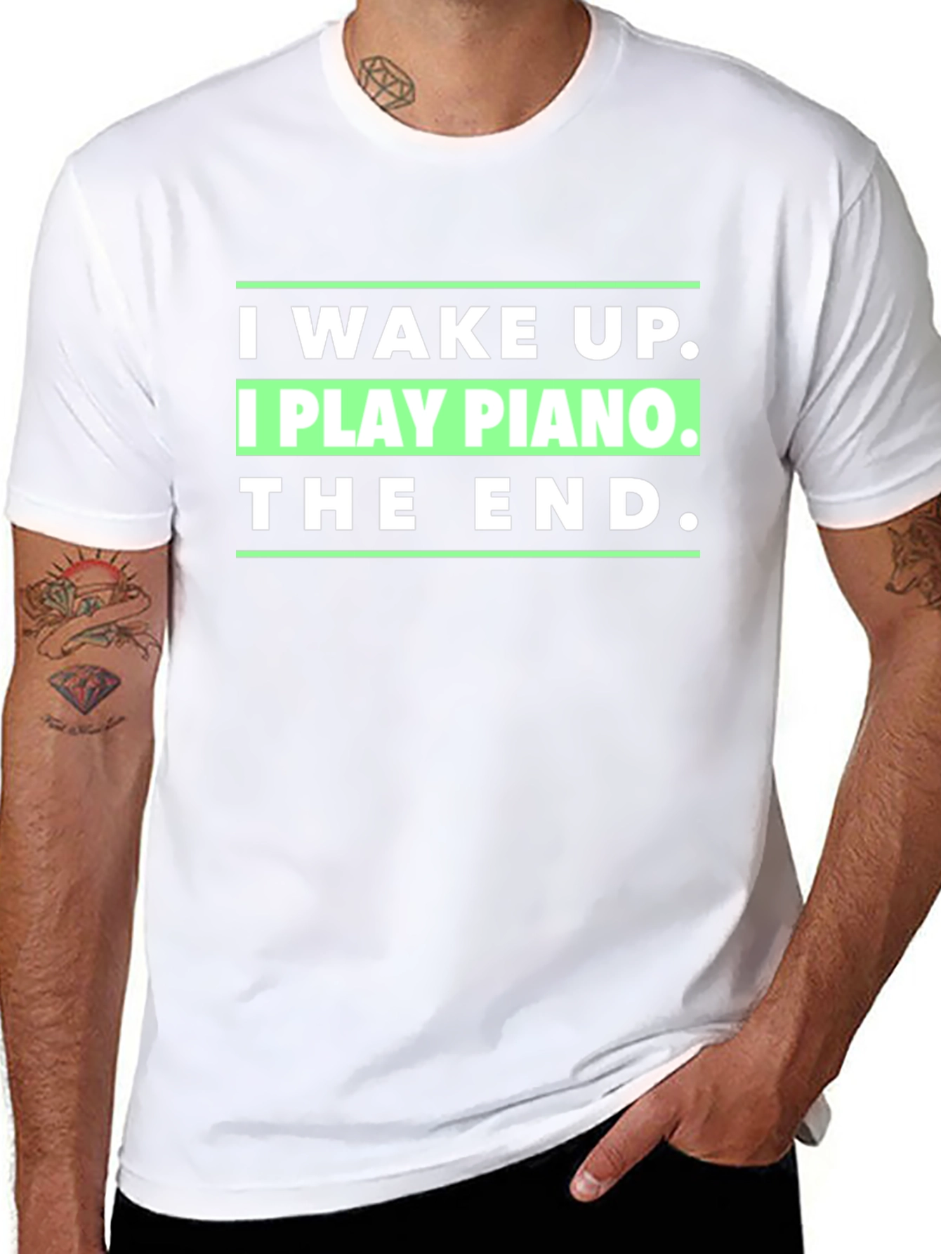 I Wake Up I Play Piano T-Shirt