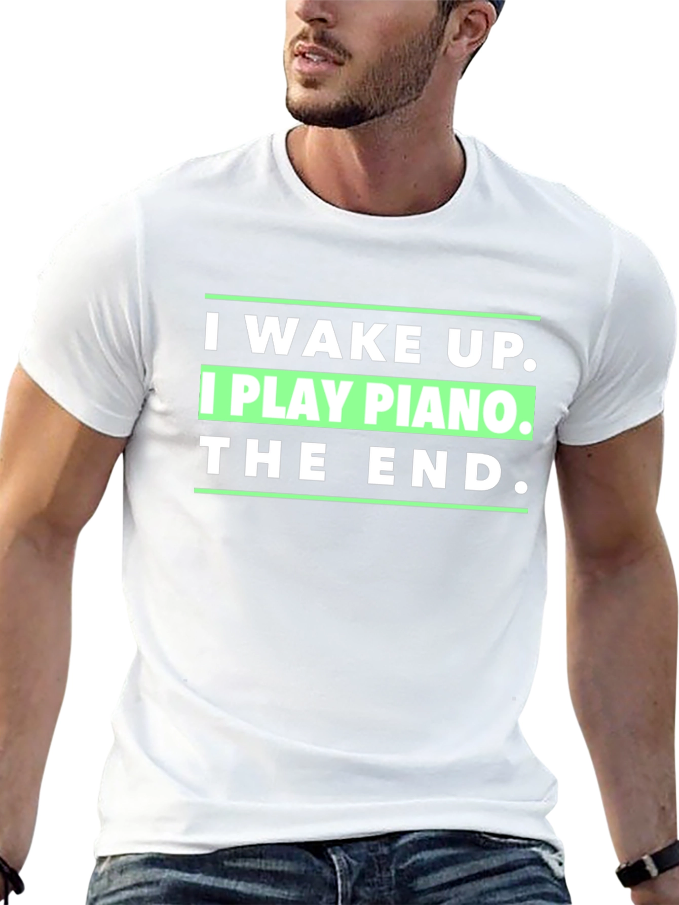 I Wake Up I Play Piano T-Shirt