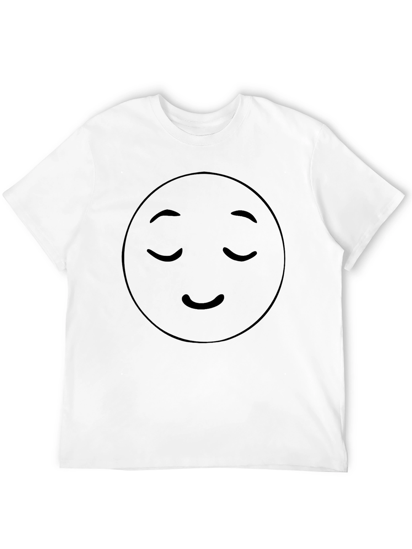 Zen Emoji Black T-Shirt - Relaxed Vibe