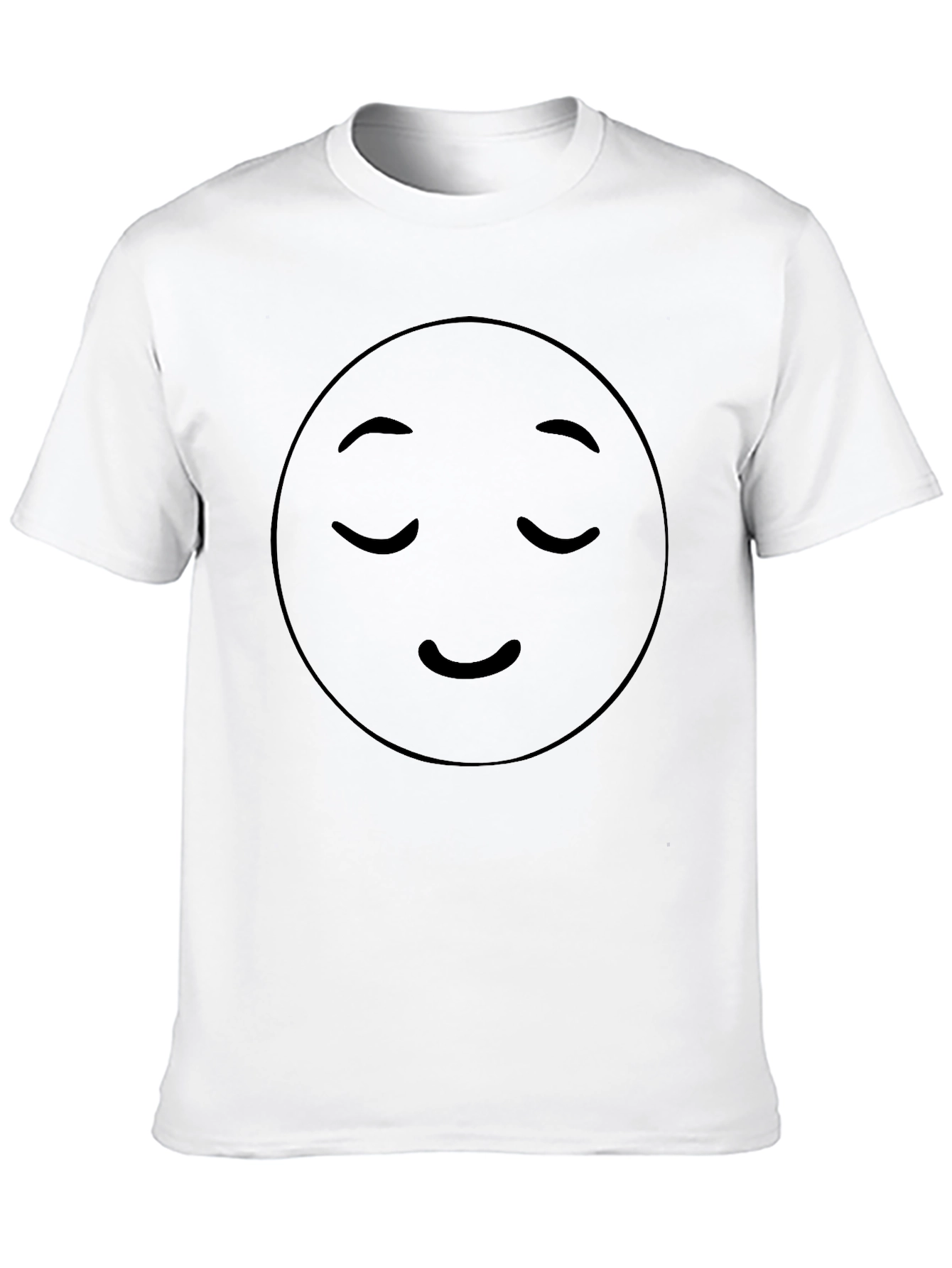 Zen Emoji Black T-Shirt - Relaxed Vibe
