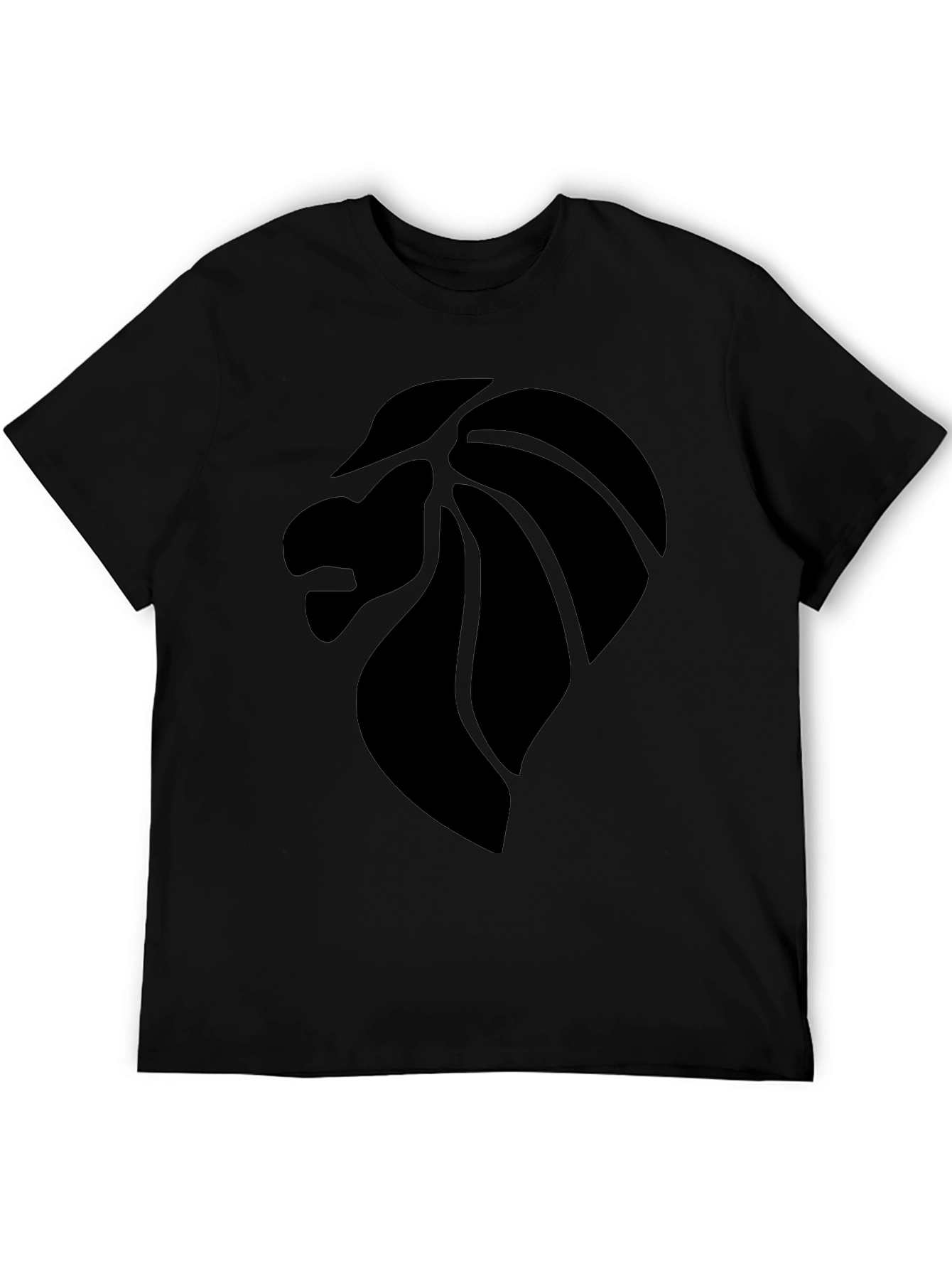 Lion Graphic Tee - Bold Black T-Shirt