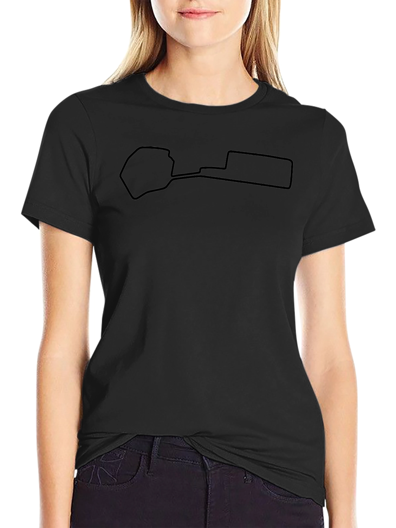 Track Outline Black T-Shirt