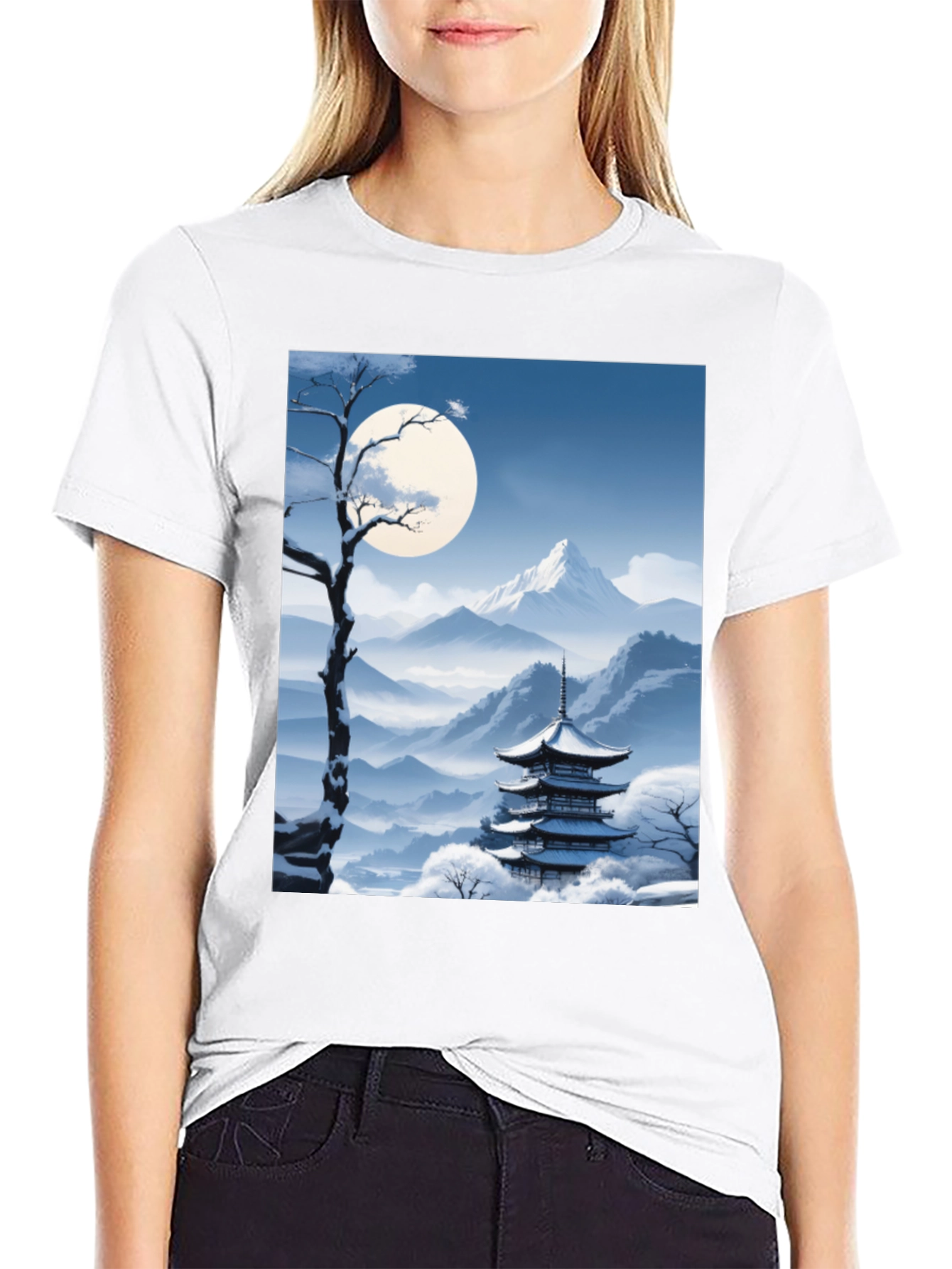 Winter Pagoda Graphic Tee
