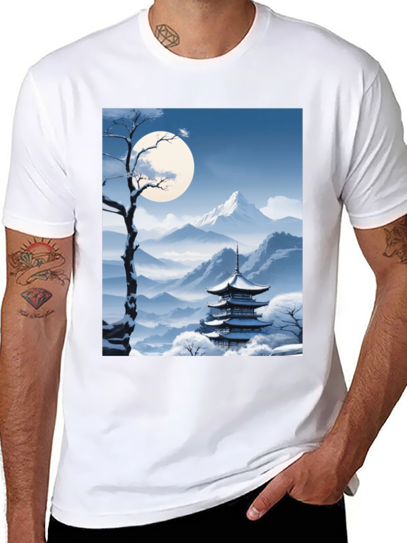 Winter Pagoda Graphic Tee
