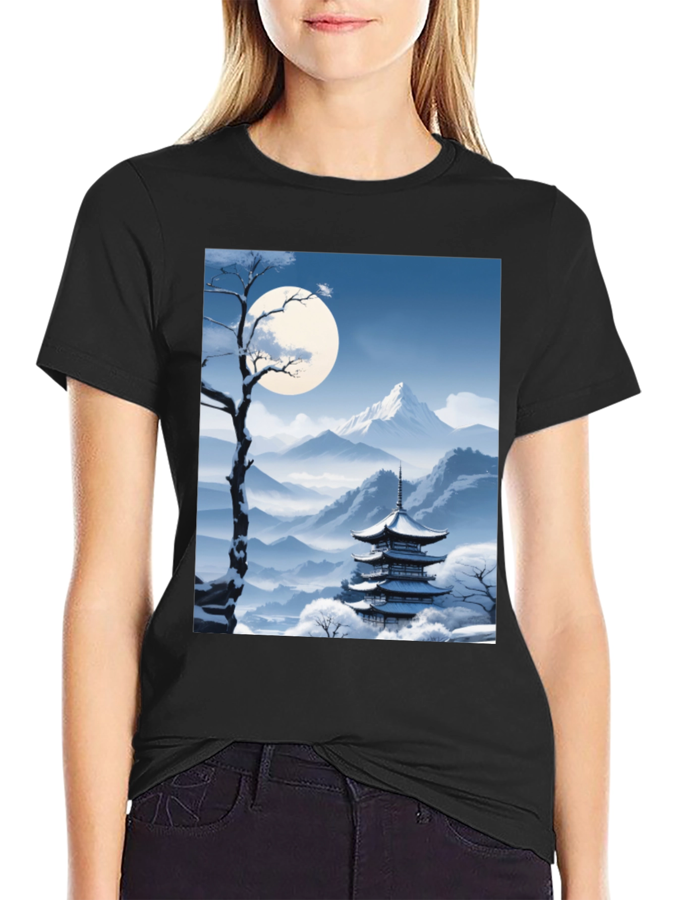 Winter Pagoda Graphic Tee