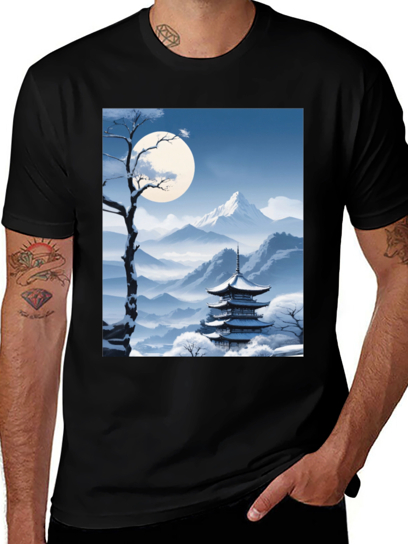 Winter Pagoda Graphic Tee