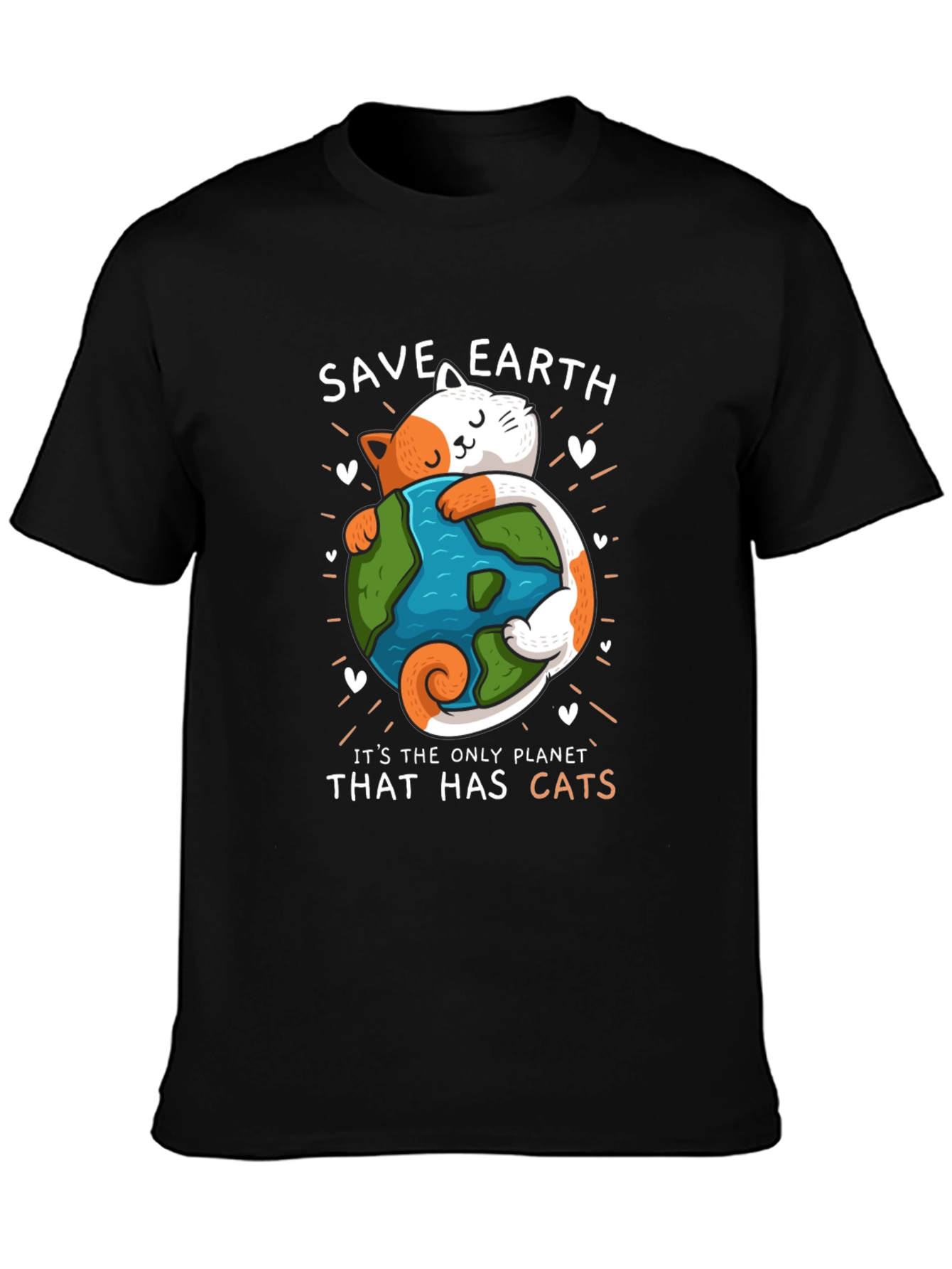 Save Earth Cat Lover T-Shirt