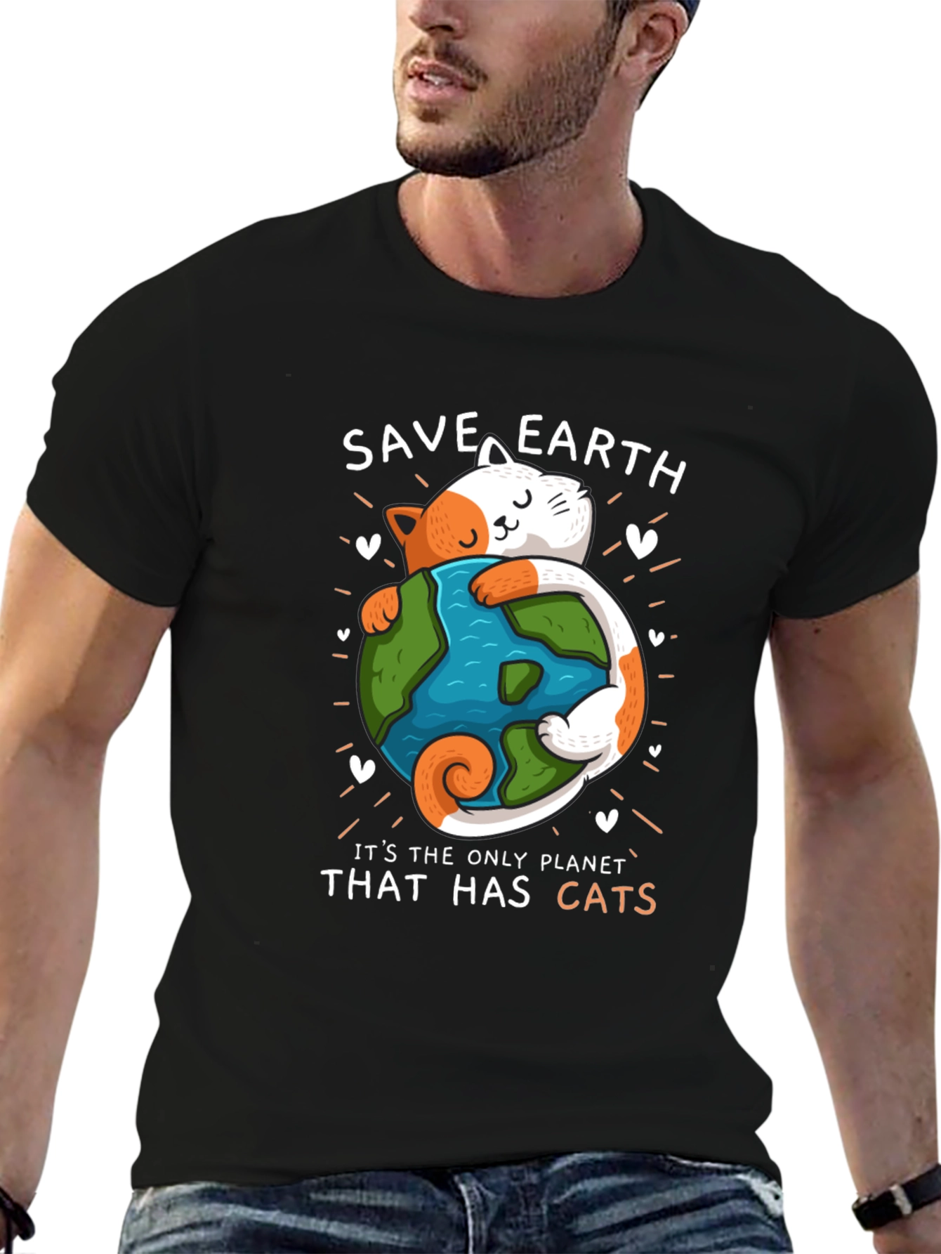Save Earth Cat Lover T-Shirt