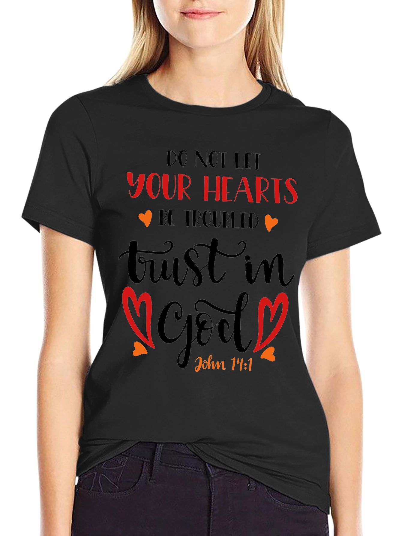 Faith-Inspired Graphic Tee: John 14:1