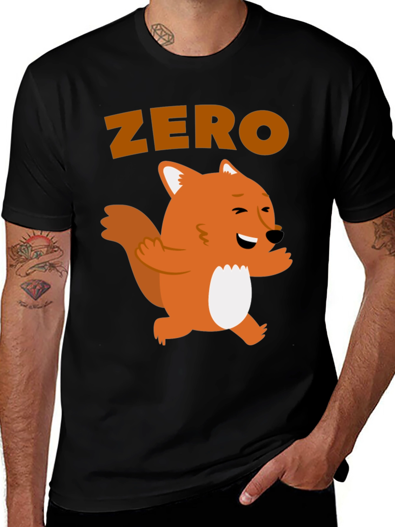 Zero Fox Given T-Shirt - Funny Animal Graphic Tee