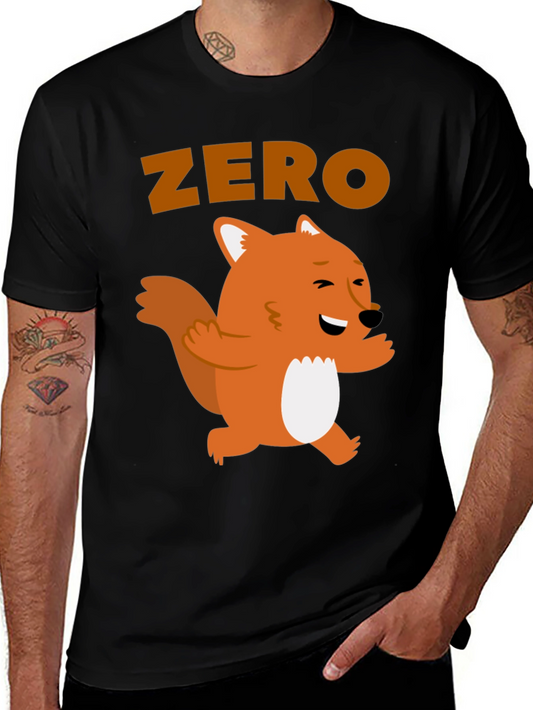 Zero Fox Given T-Shirt - Funny Animal Graphic Tee