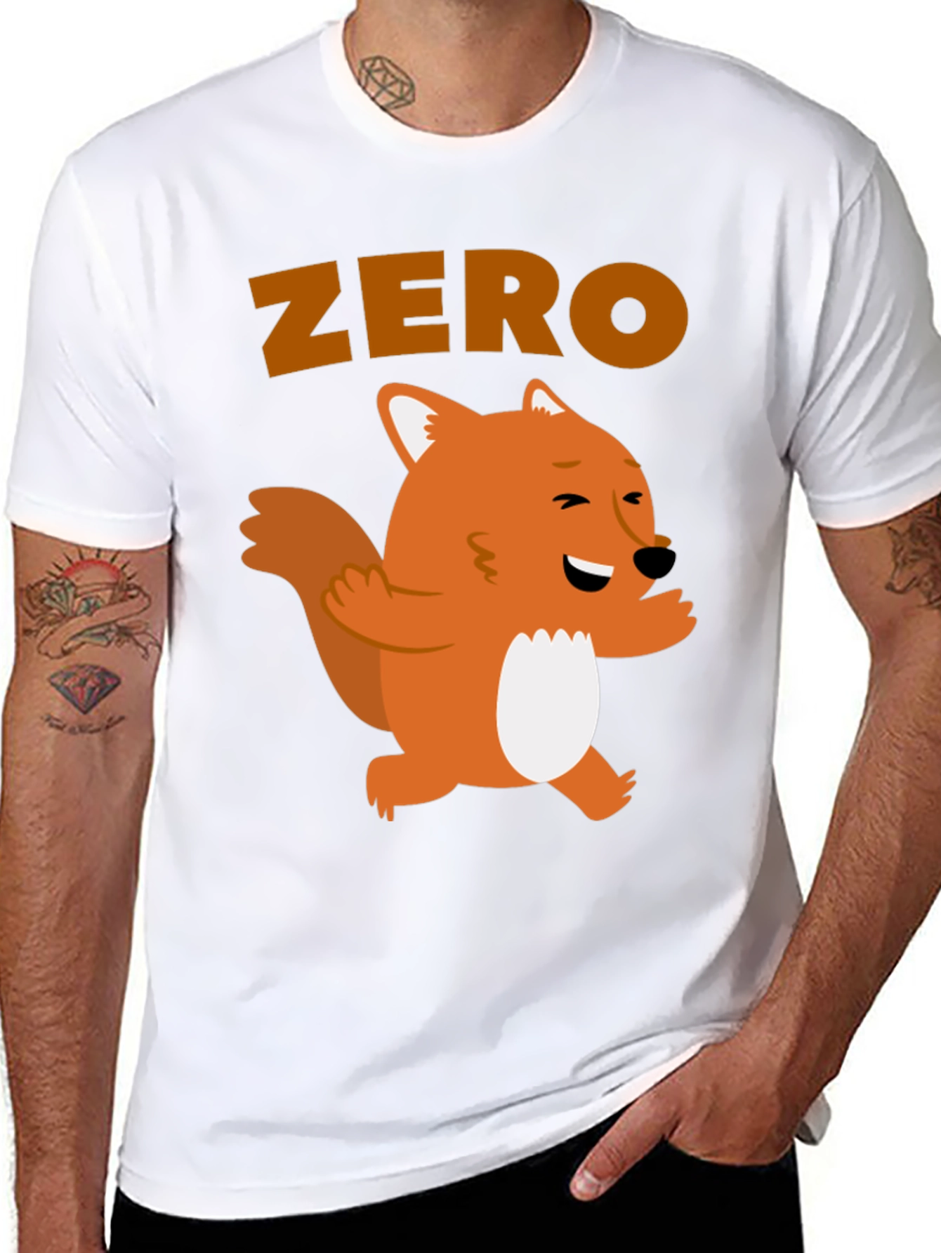Zero Fox Given T-Shirt - Funny Animal Graphic Tee