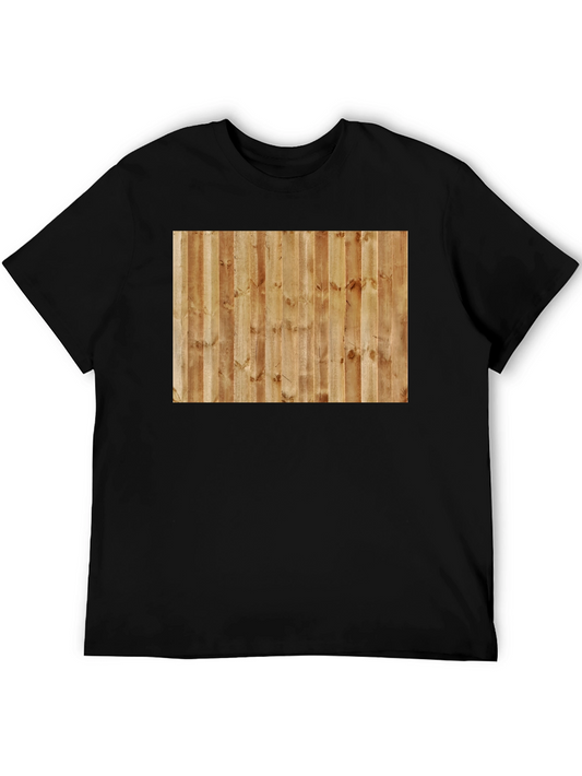 Wood Panel T-Shirt - Natural Texture Tee