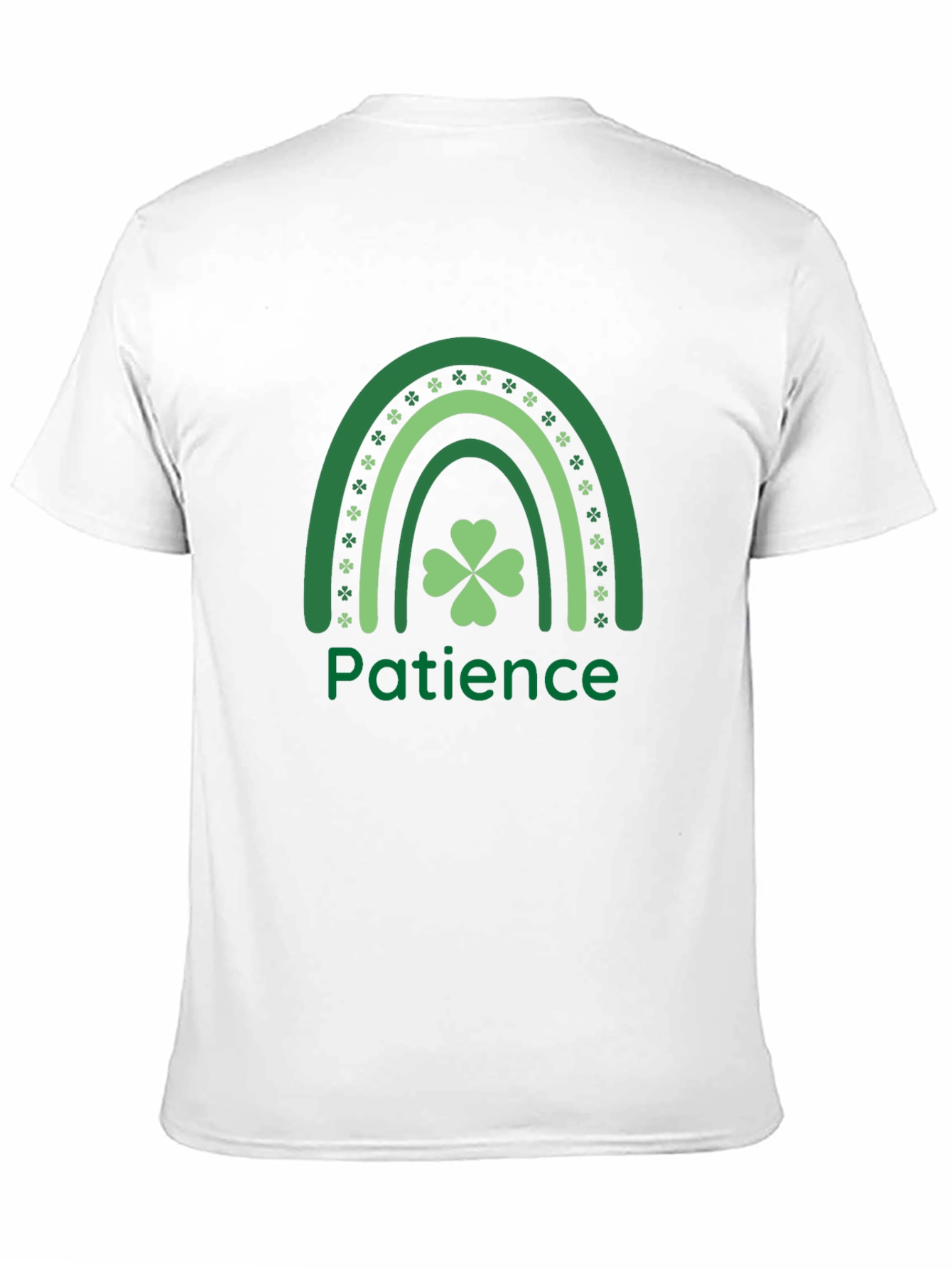Patience St. Patricks Day Shamrock Rainbow T-Shirt