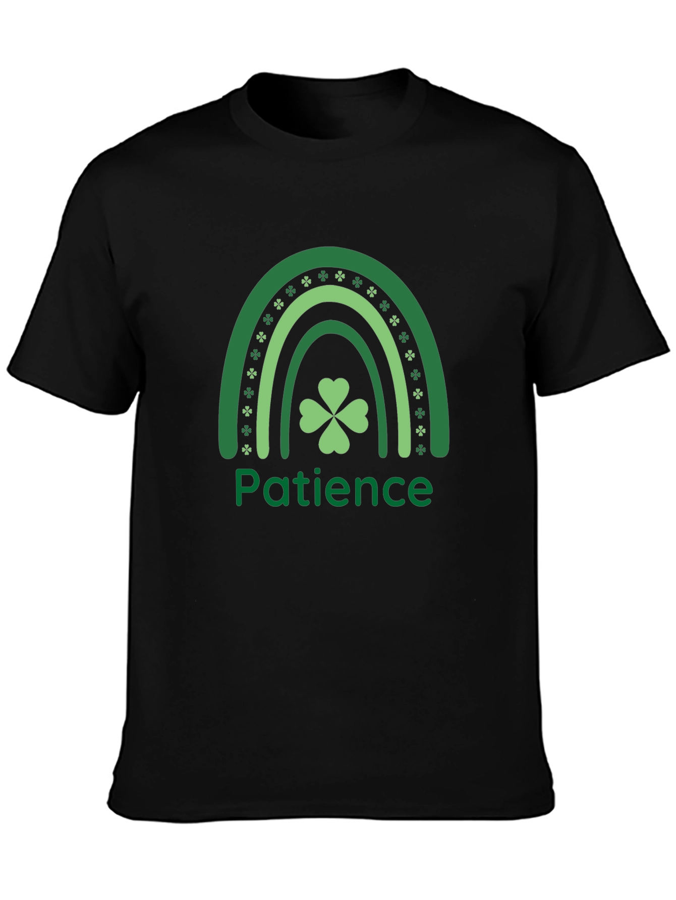 Patience St. Patricks Day Shamrock Rainbow T-Shirt