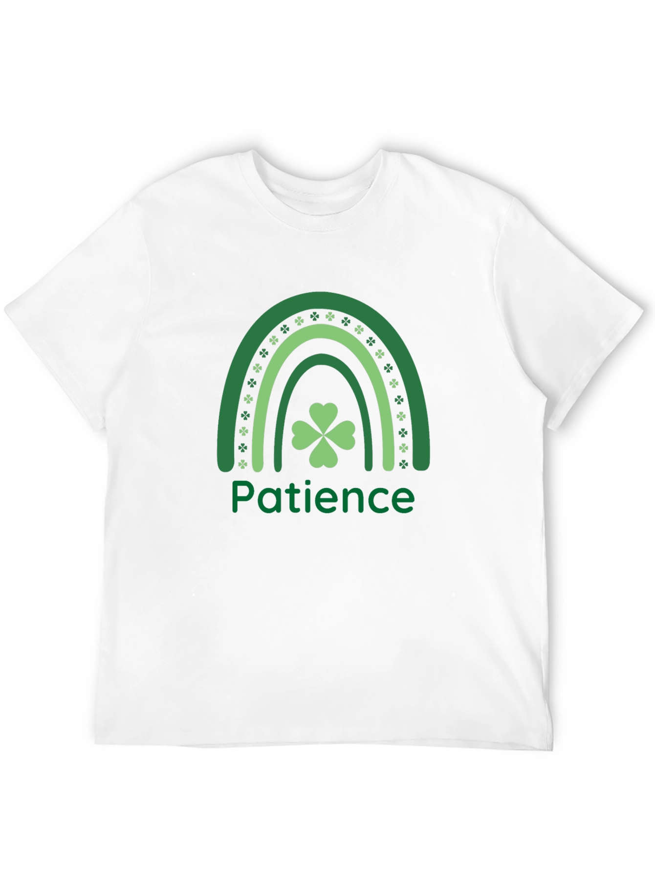 Patience St. Patricks Day Shamrock Rainbow T-Shirt