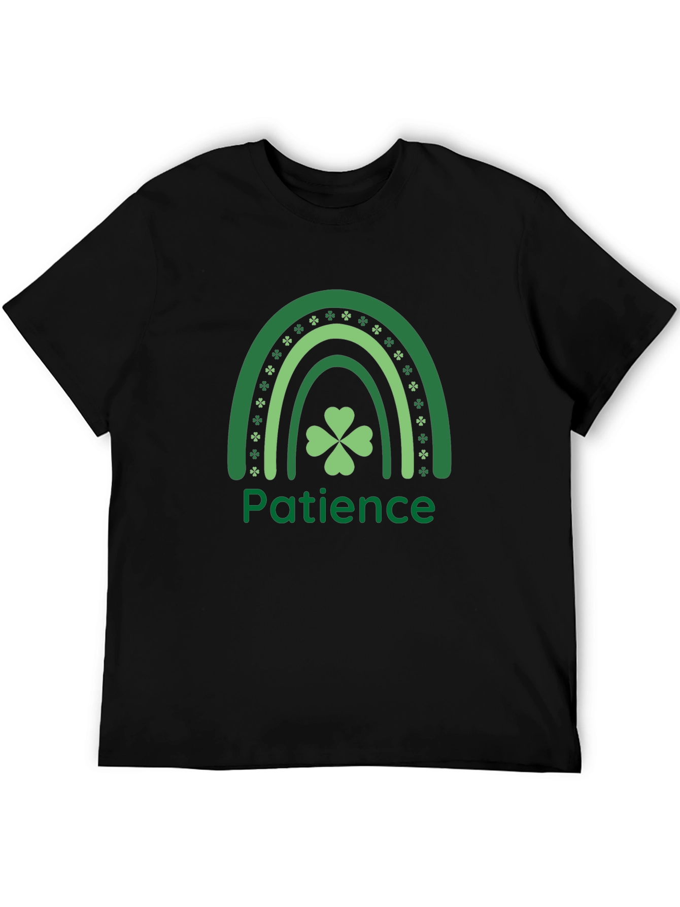 Patience St. Patricks Day Shamrock Rainbow T-Shirt