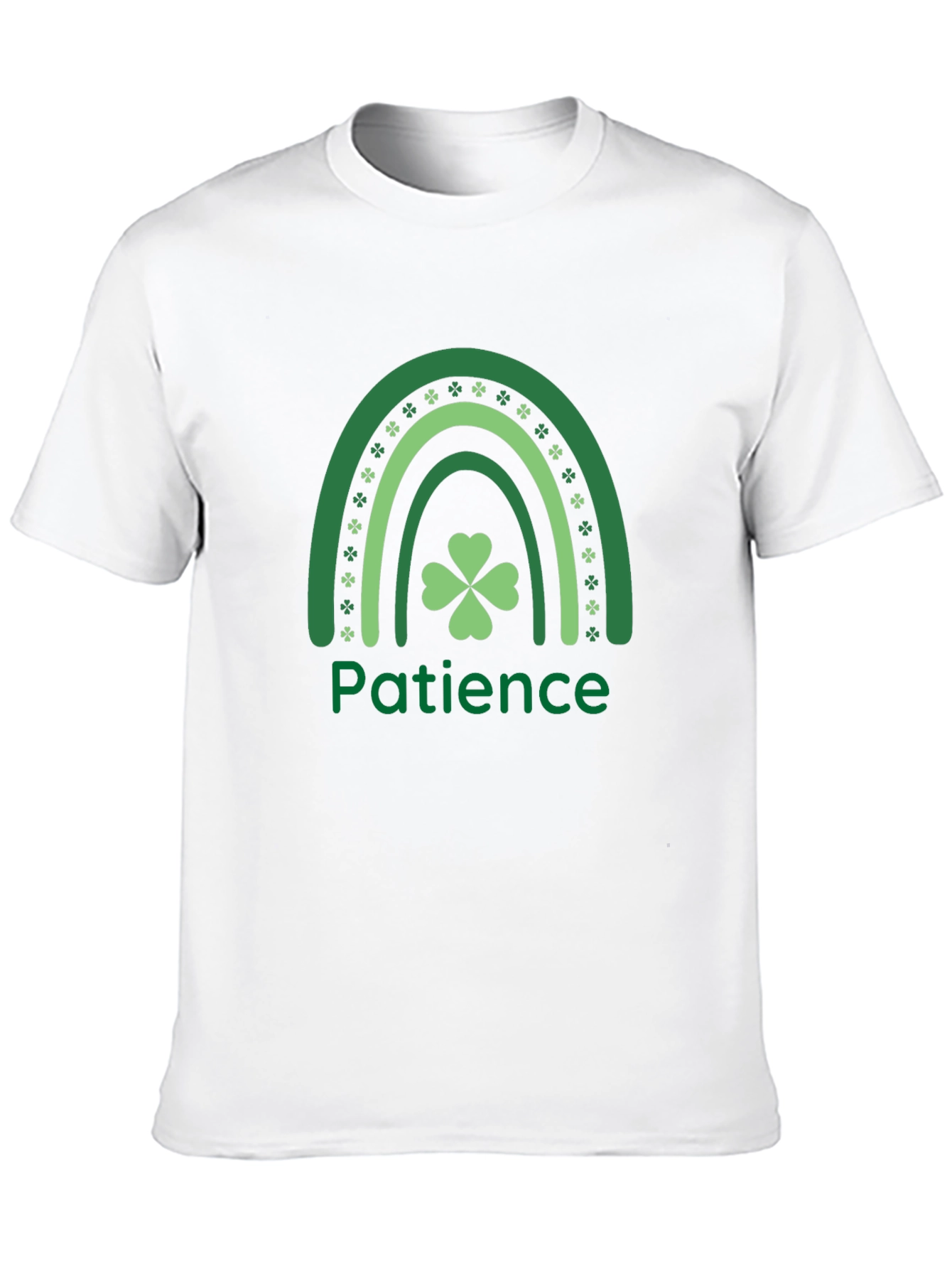 Patience St. Patricks Day Shamrock Rainbow T-Shirt