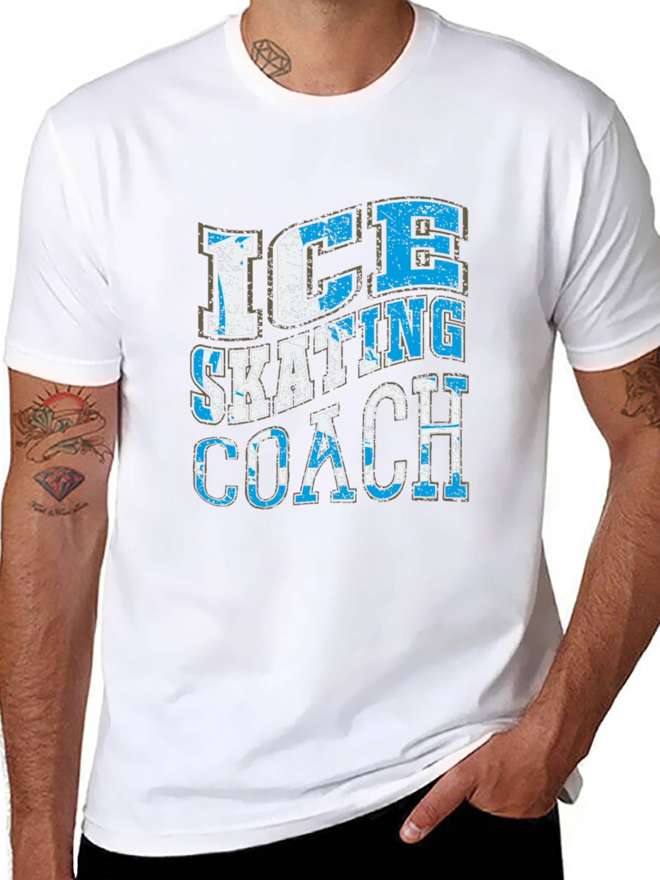 Ice Skating Coach Graphic T-Shirt