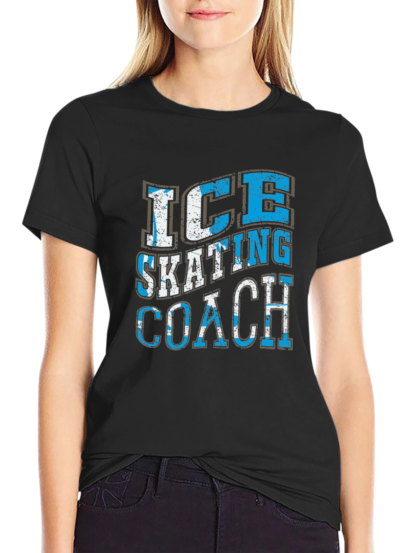 Ice Skating Coach Graphic T-Shirt