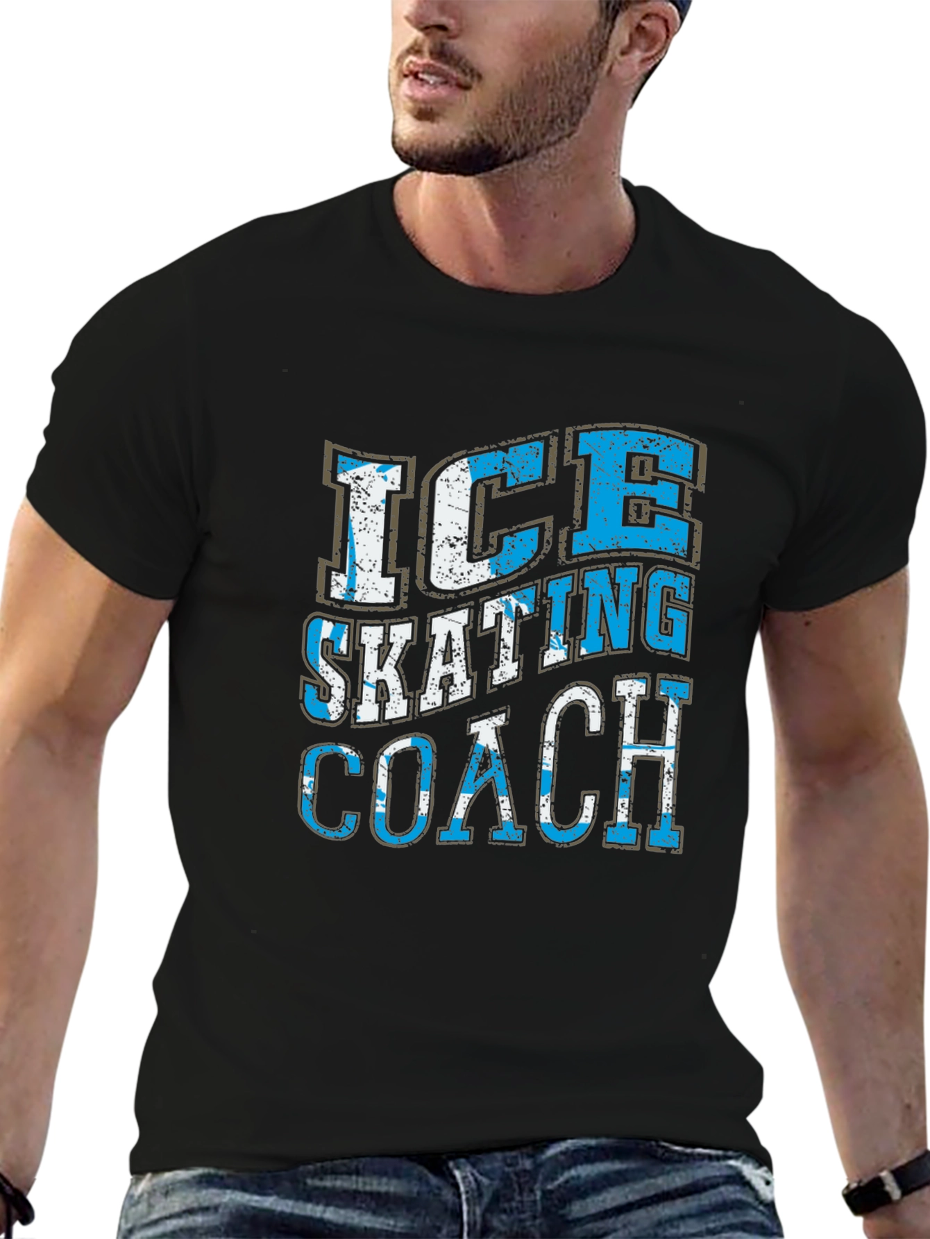 Ice Skating Coach Graphic T-Shirt
