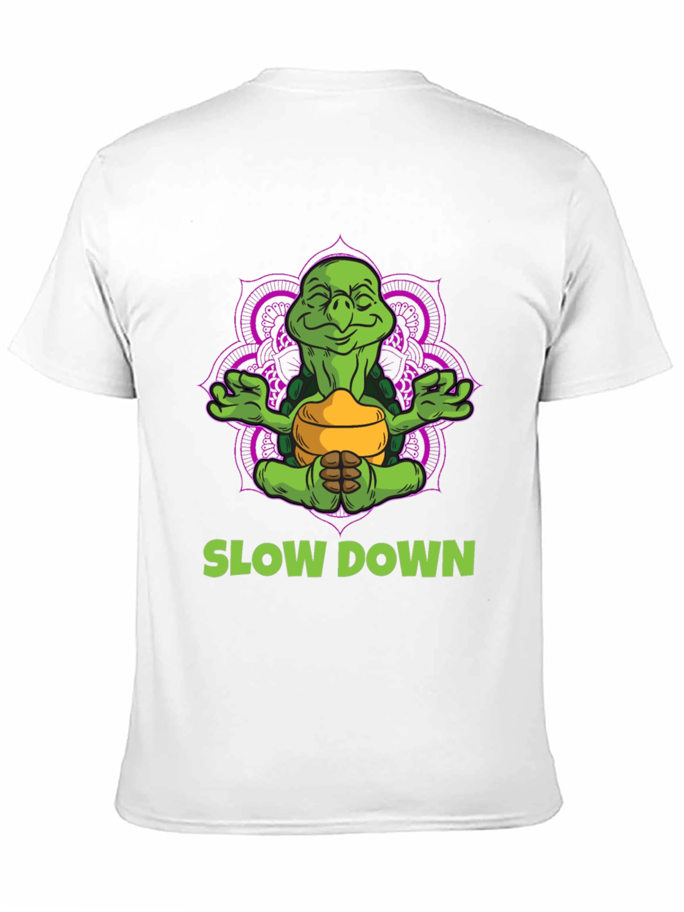 Meditating Turtle T-Shirt - Slow Down and Relax
