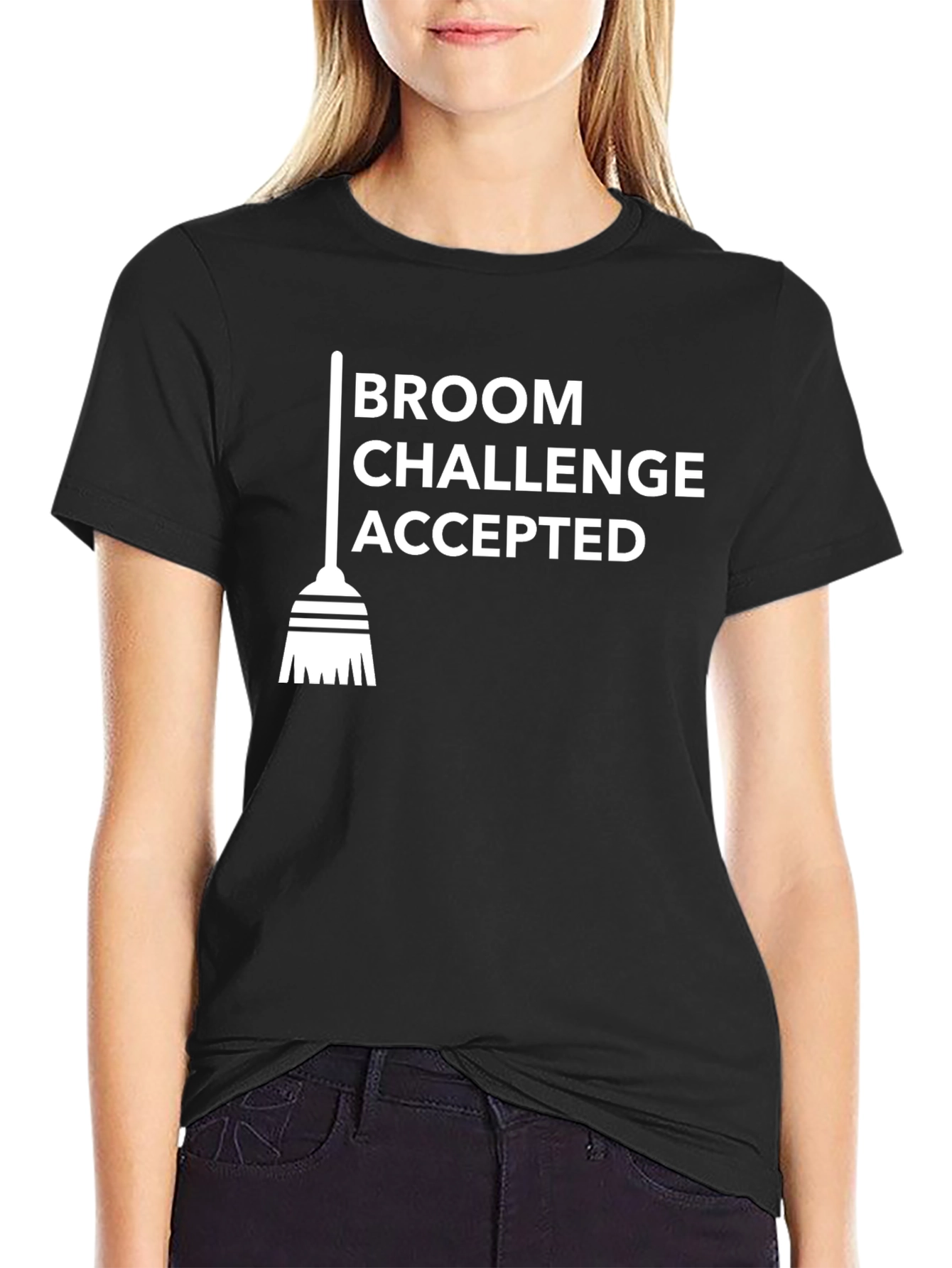 Broom Challenge Accepted Graphic Tee