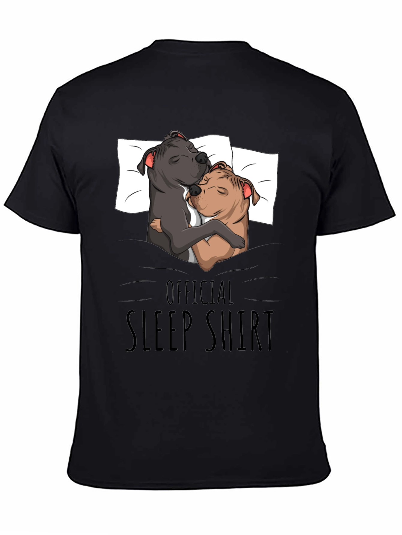 Official Sleep Shirt Pitbull Dog Lover T-Shirt