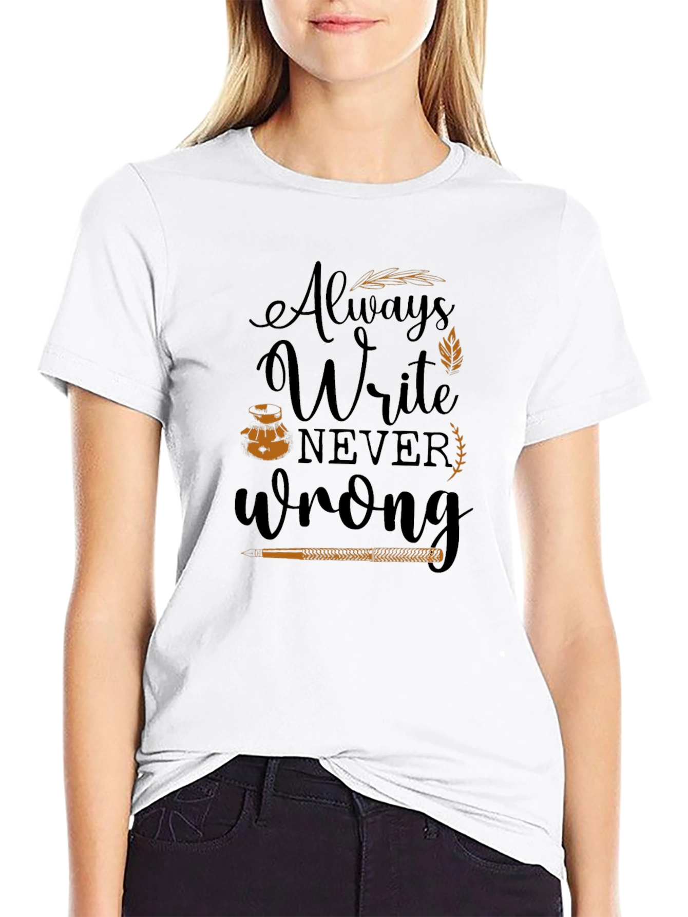 Always Write Graphic Tee - Black