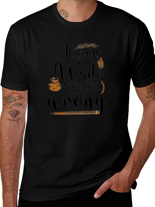 Always Write Graphic Tee - Black