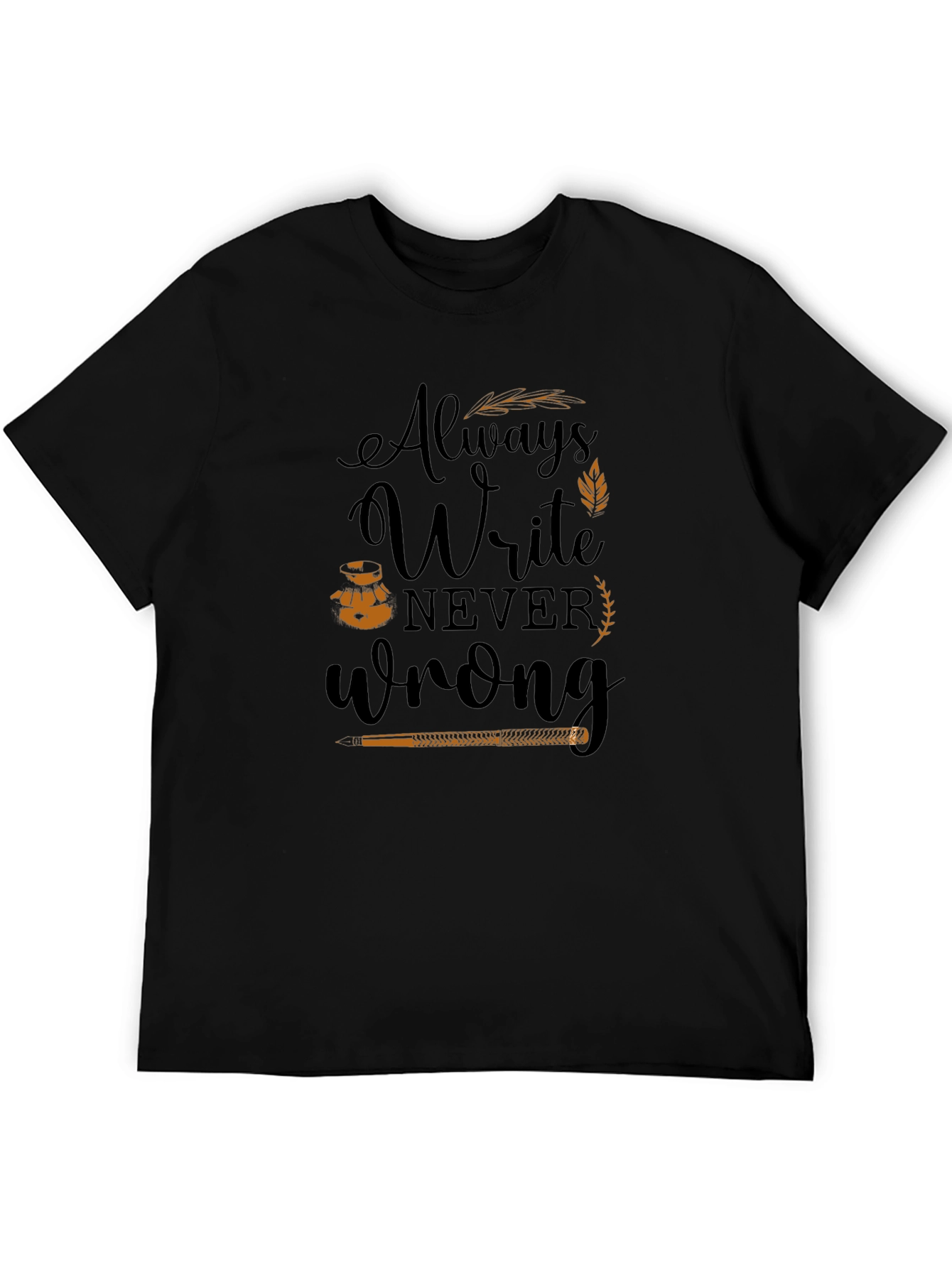 Always Write Graphic Tee - Black