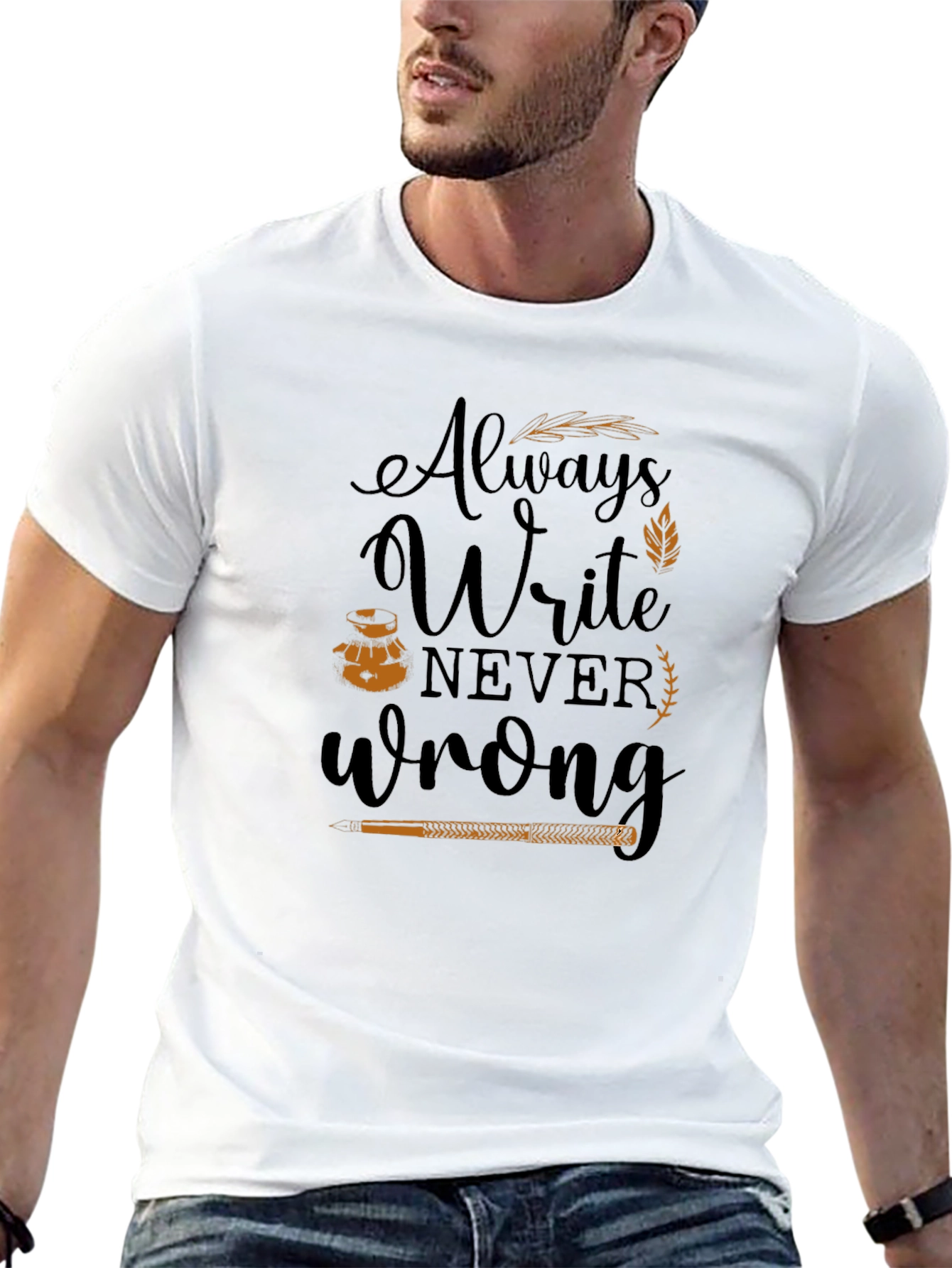 Always Write Graphic Tee - Black