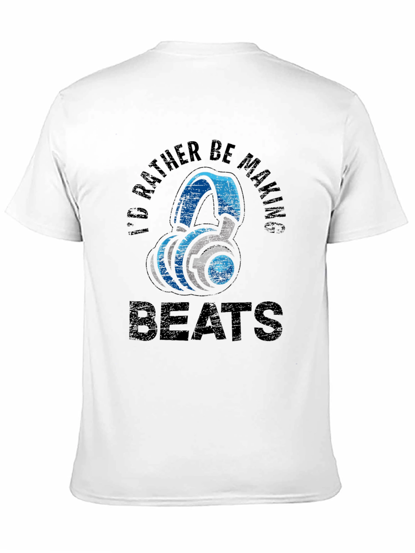 Id Rather Be Making Beats Black T-Shirt
