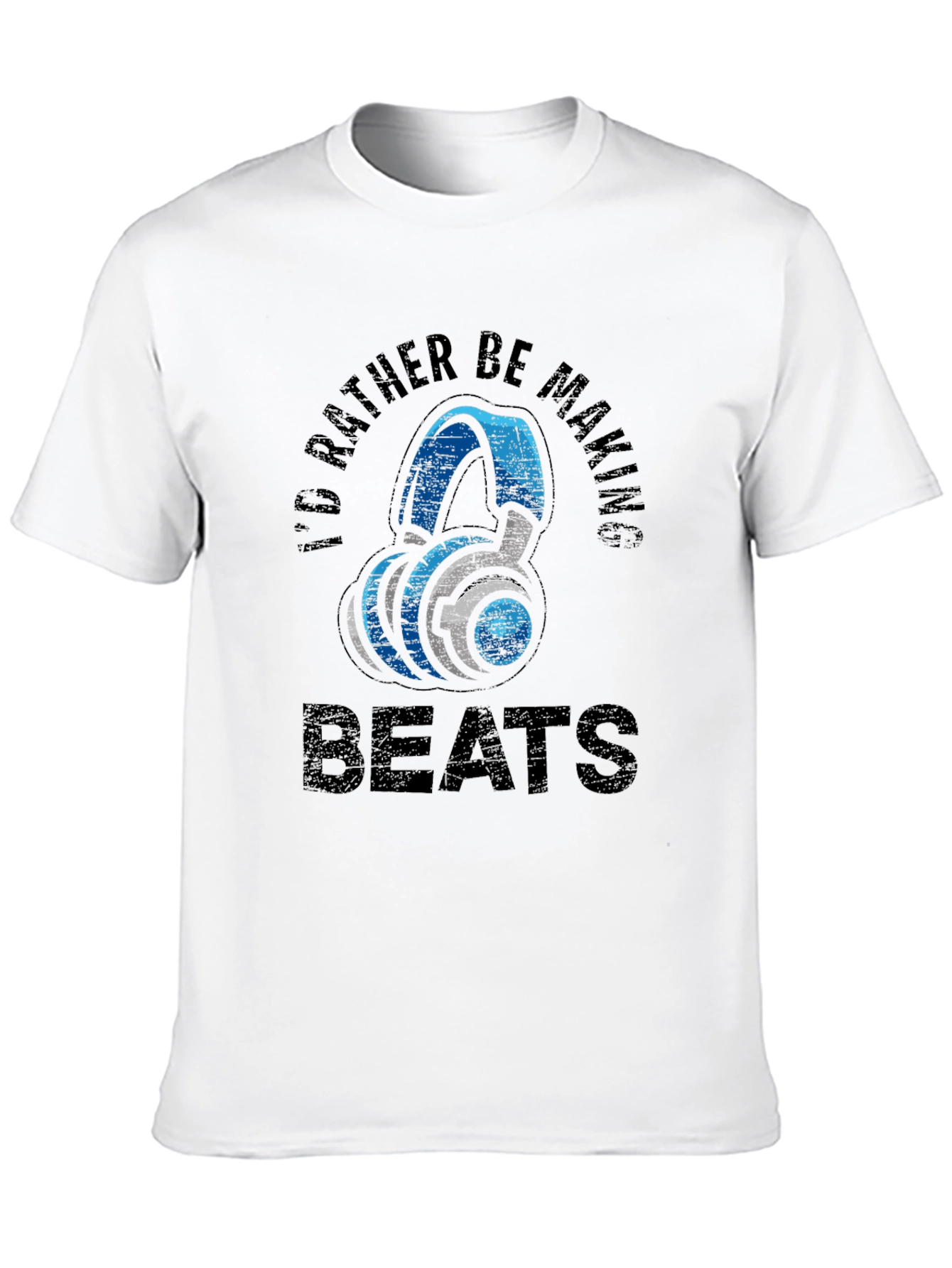 Id Rather Be Making Beats Black T-Shirt
