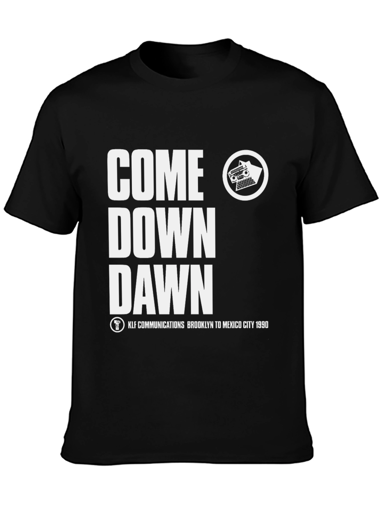 Come Down Dawn Black Graphic Tee