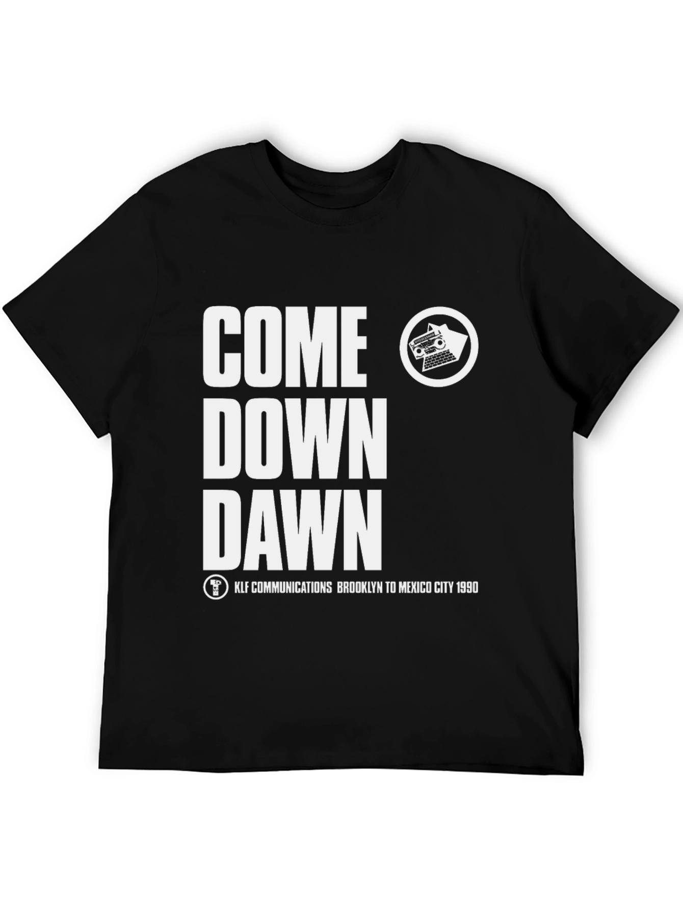 Come Down Dawn Black Graphic Tee