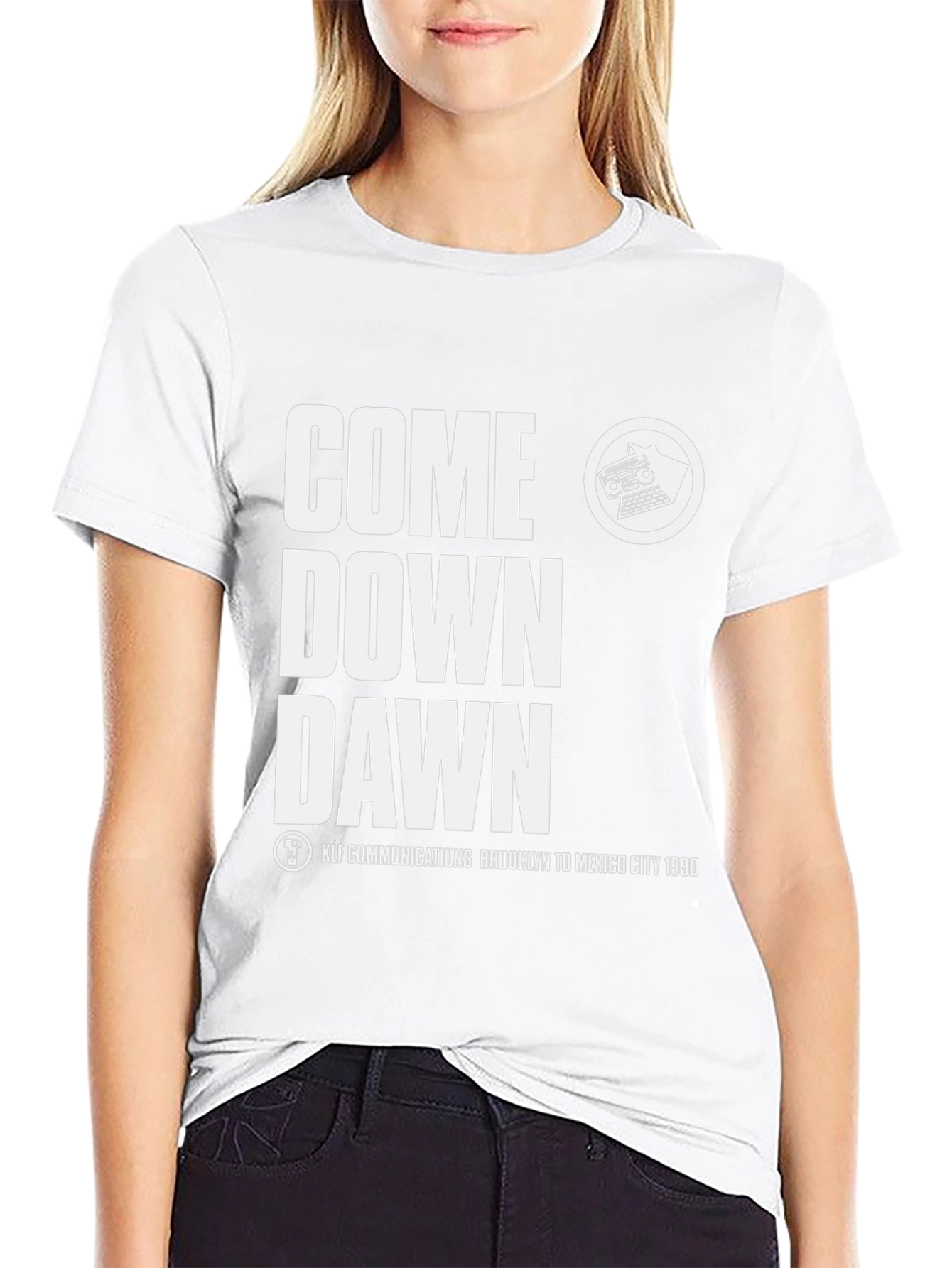 Come Down Dawn Black Graphic Tee