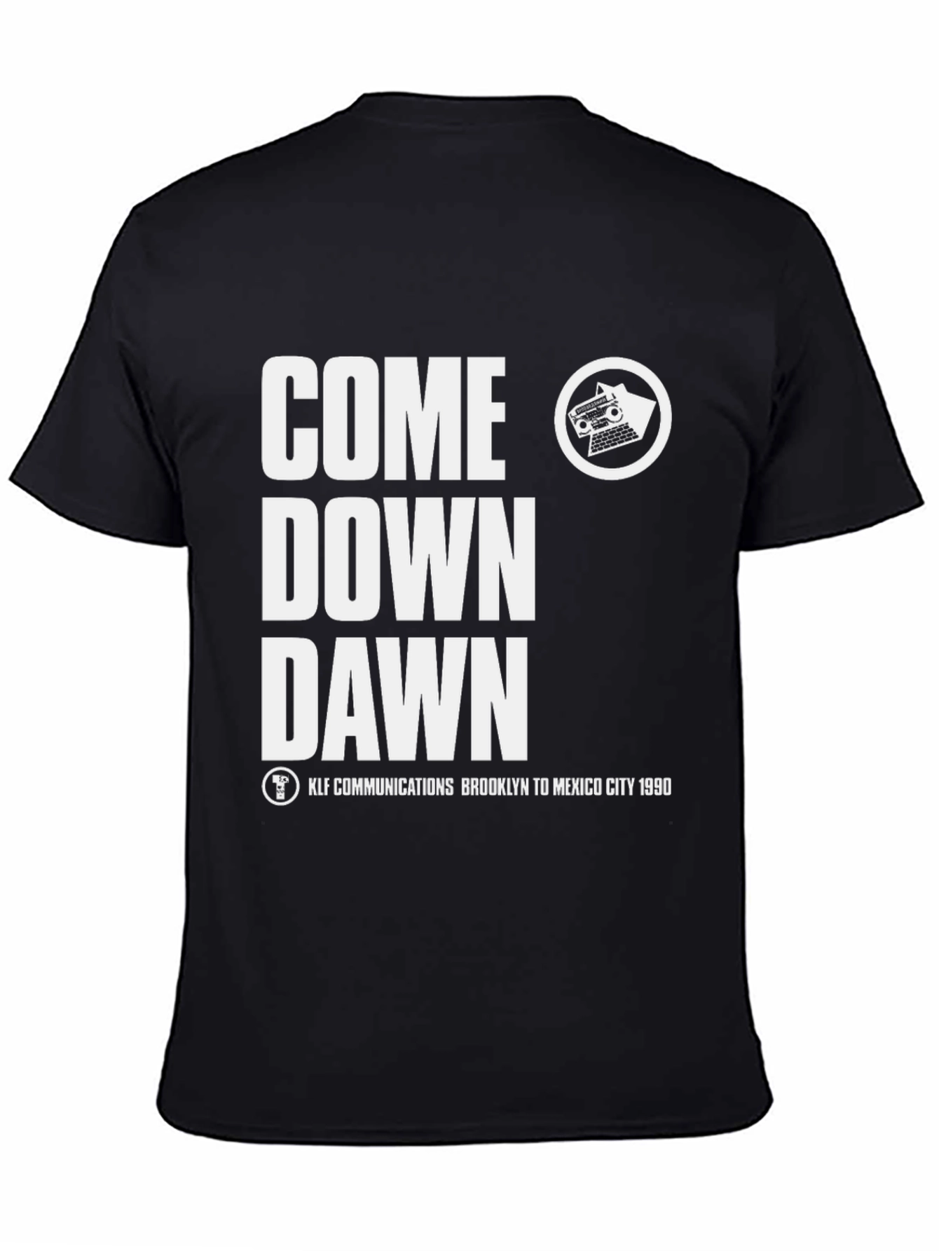 Come Down Dawn Black Graphic Tee