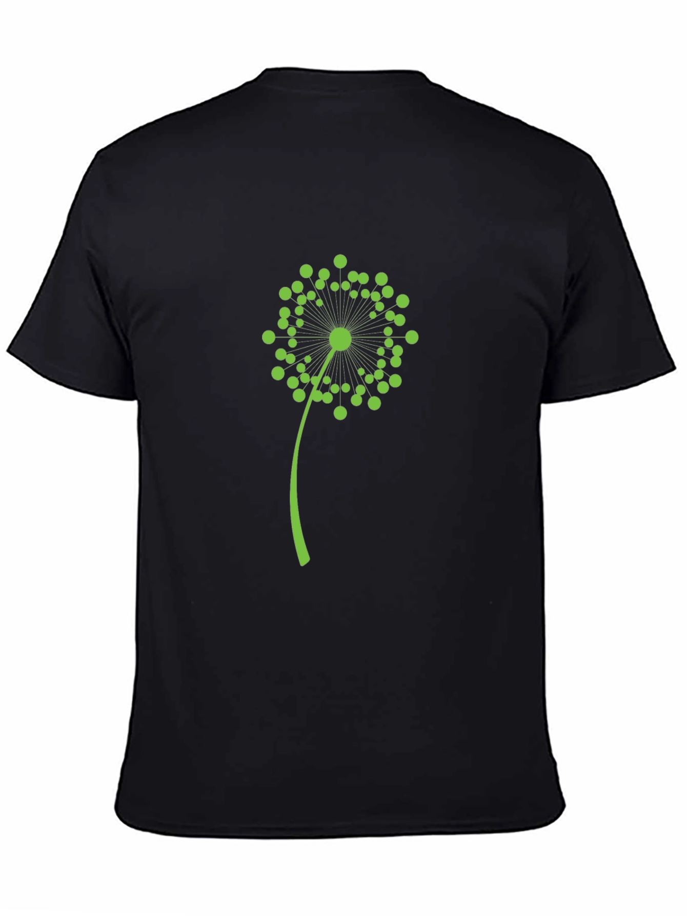 Dandelion Graphic Tee - Stylish Black Cotton Shirt