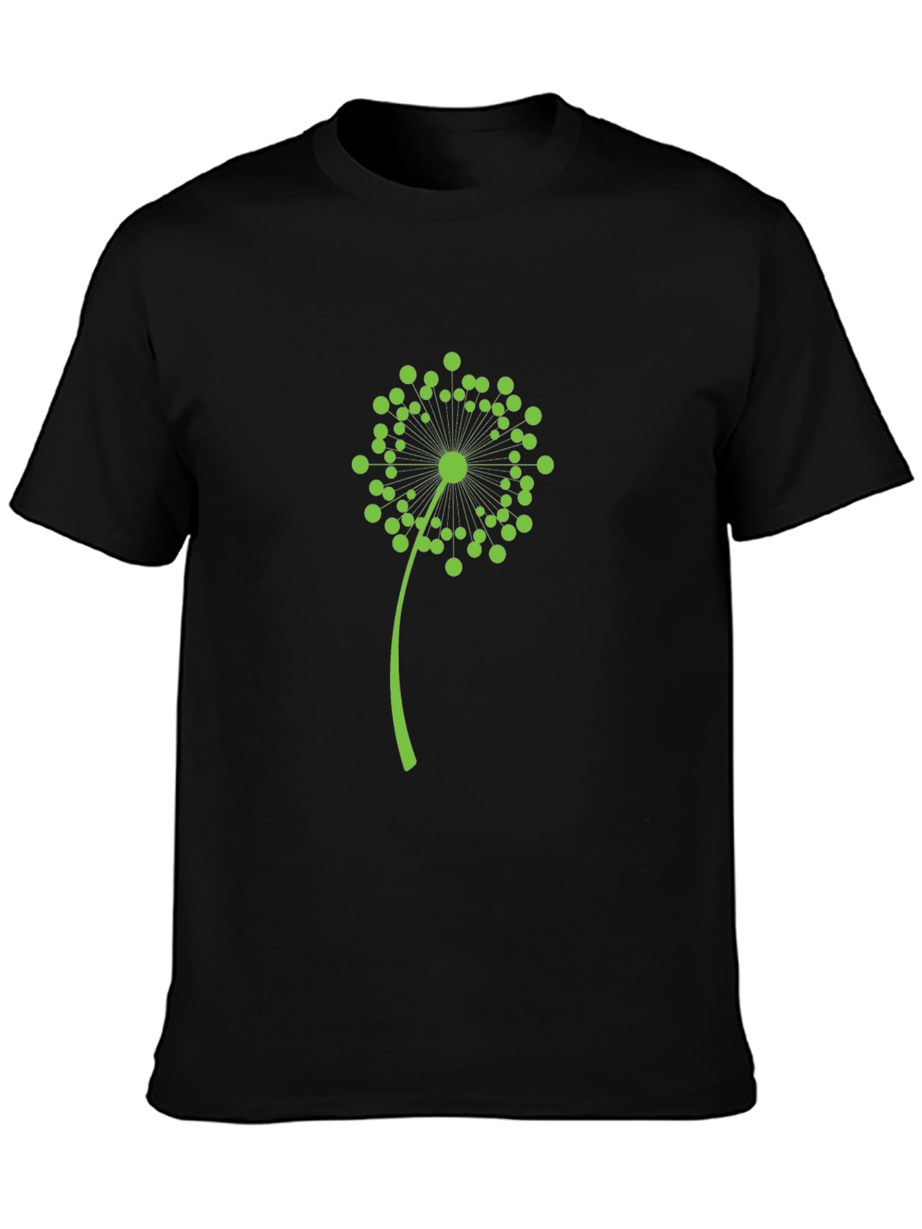 Dandelion Graphic Tee - Stylish Black Cotton Shirt