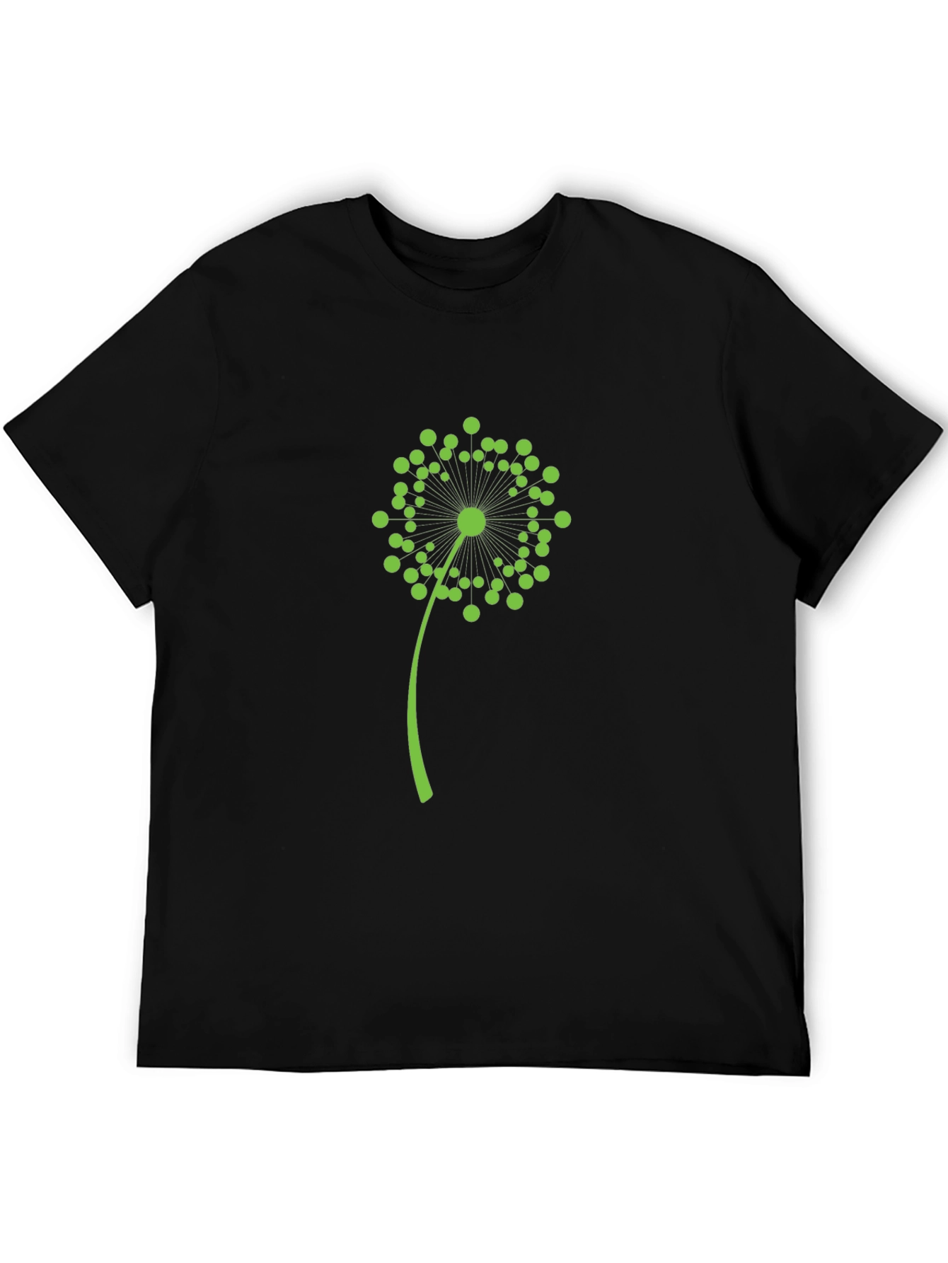 Dandelion Graphic Tee - Stylish Black Cotton Shirt