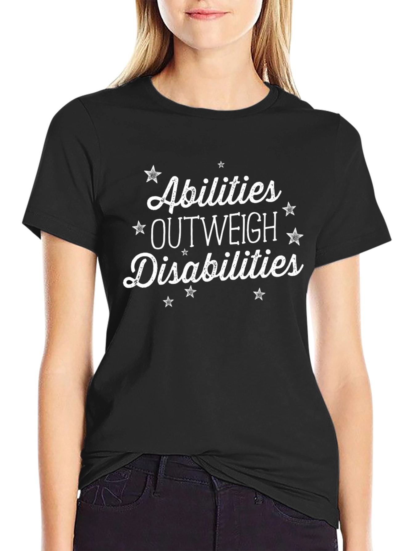 Abilities Outweigh Disabilities T-Shirt - Inspirational
