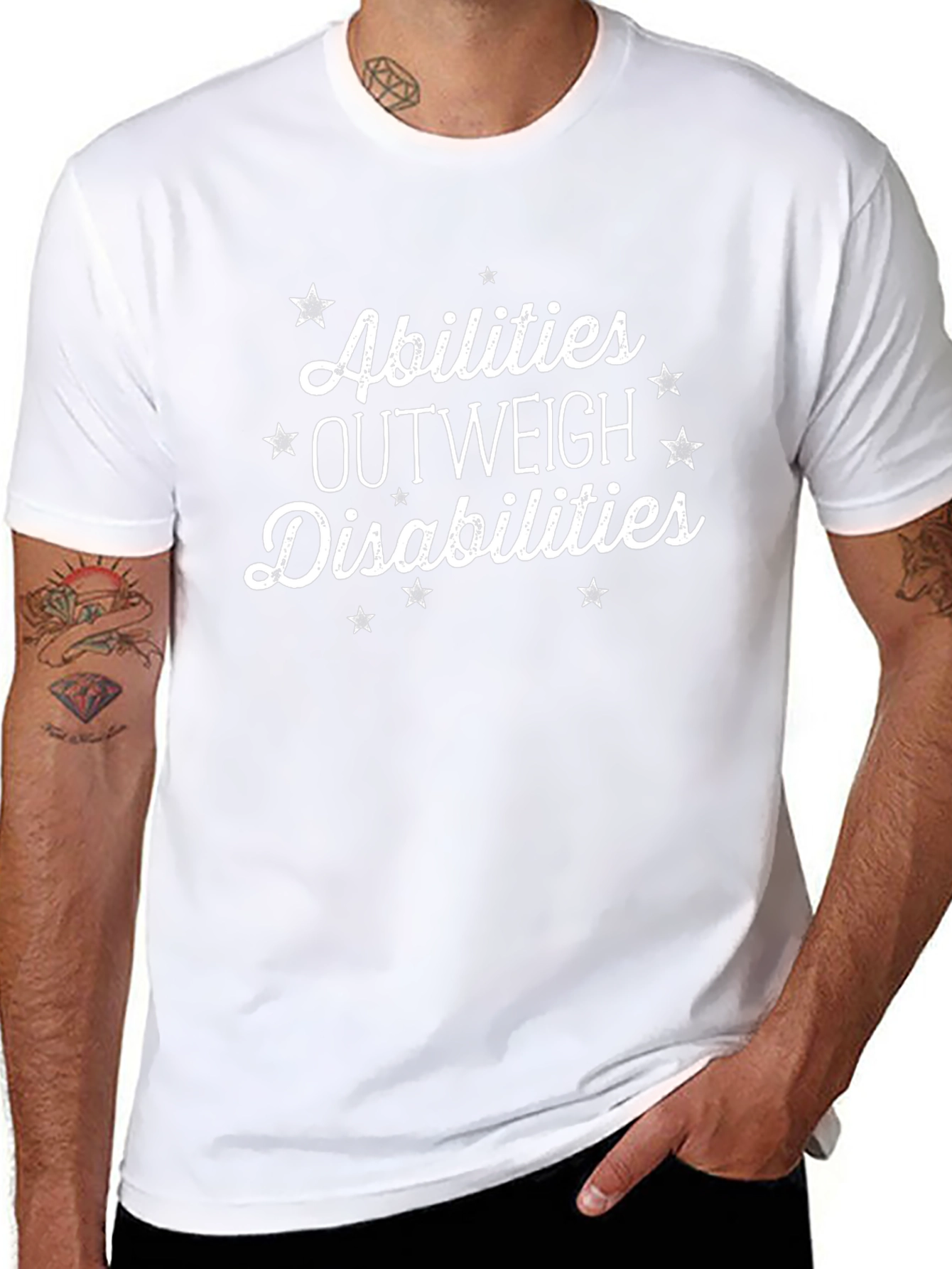 Abilities Outweigh Disabilities T-Shirt - Inspirational
