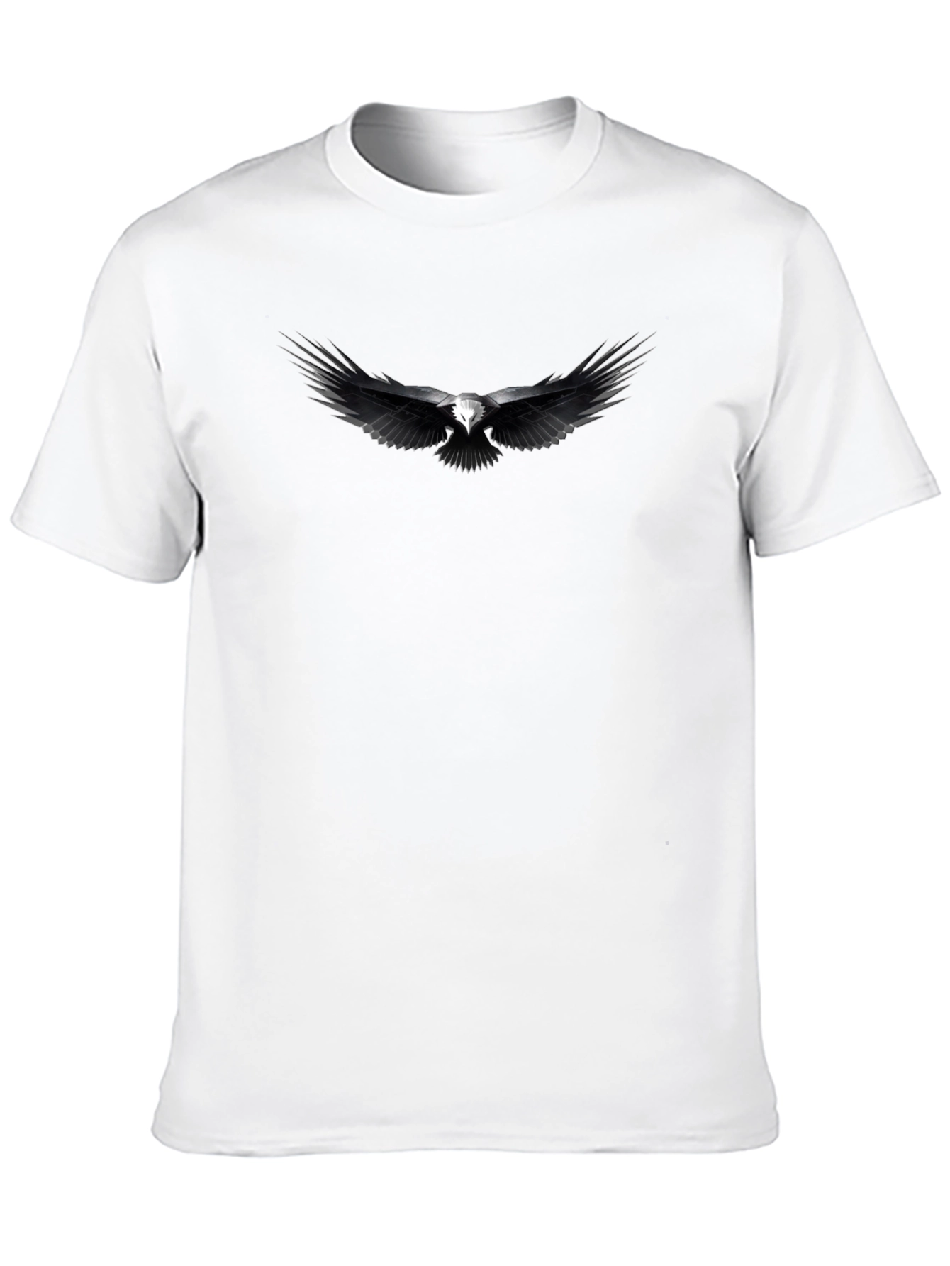 Eagle Print Black T-Shirt for Men