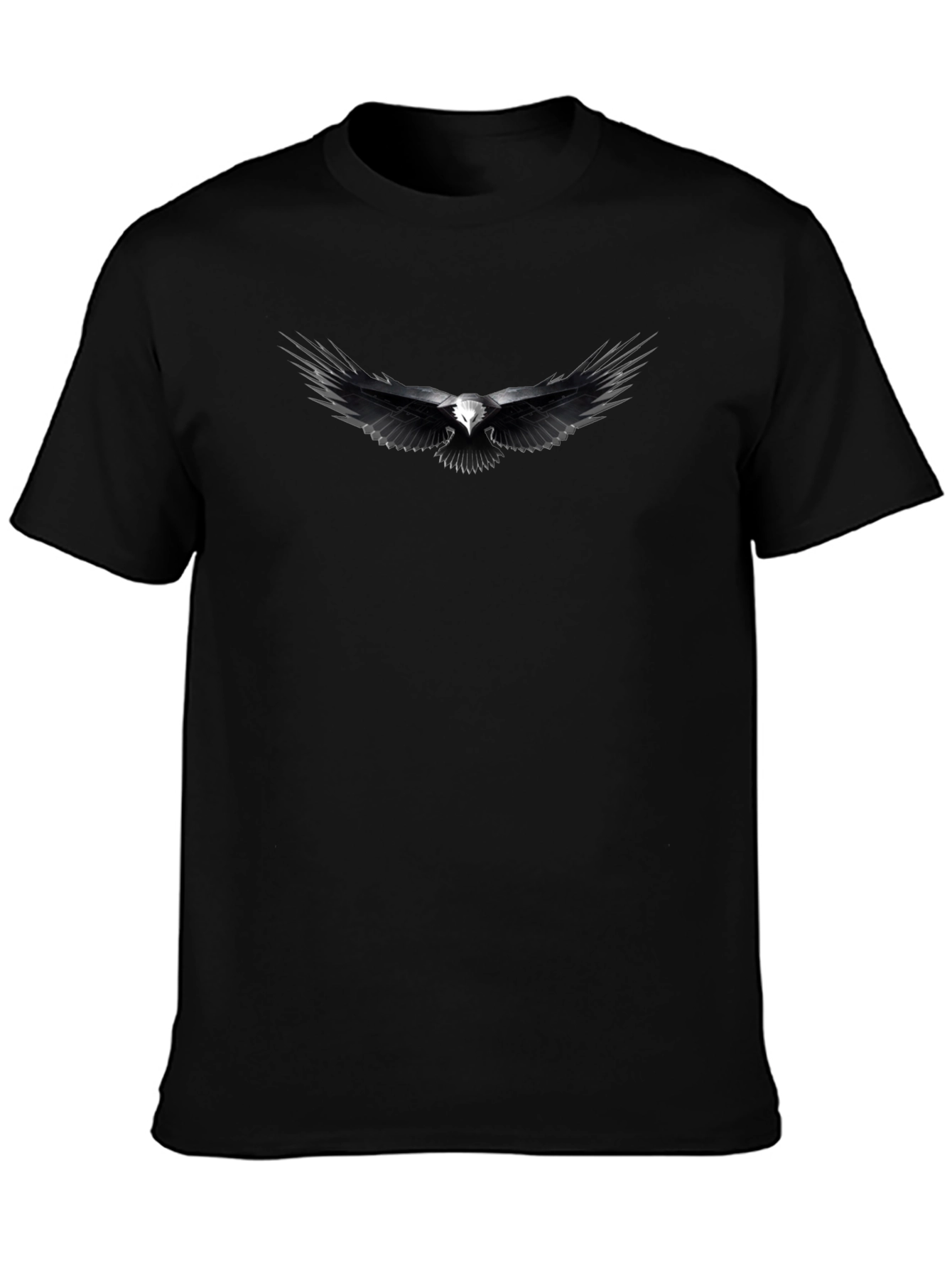Eagle Print Black T-Shirt for Men