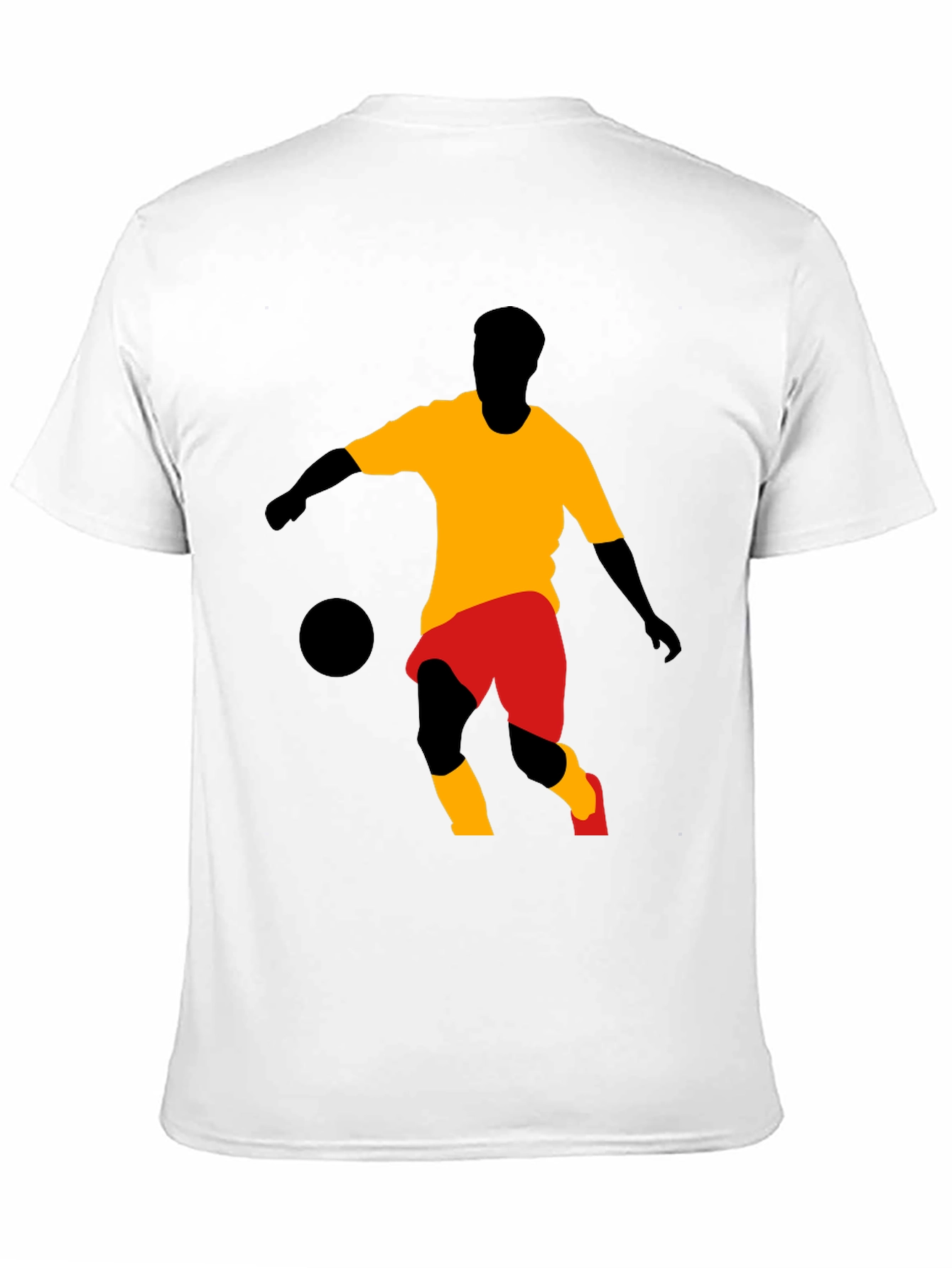 Soccer Player Graphic Tee - Stylish Black T-Shirt