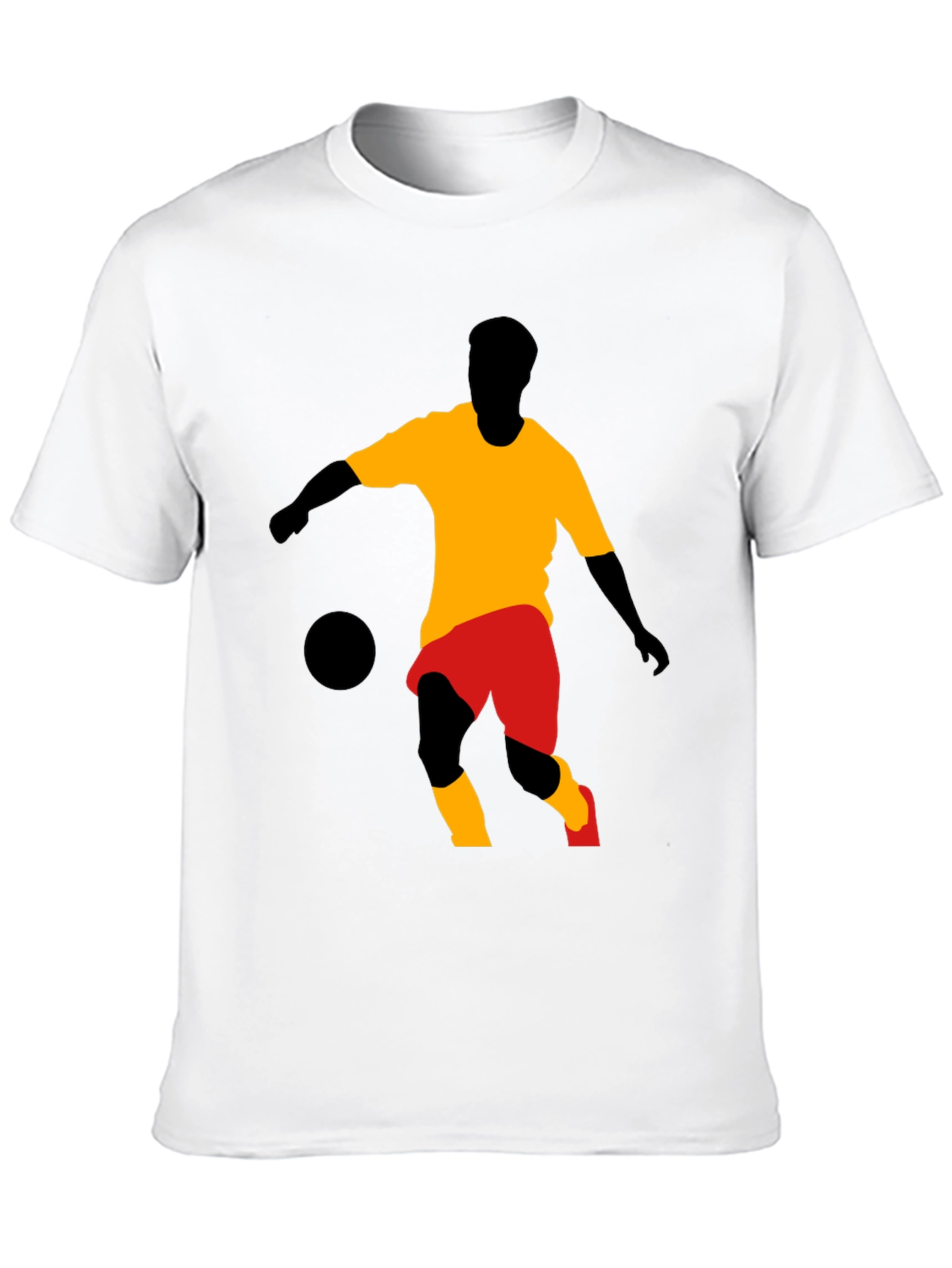 Soccer Player Graphic Tee - Stylish Black T-Shirt