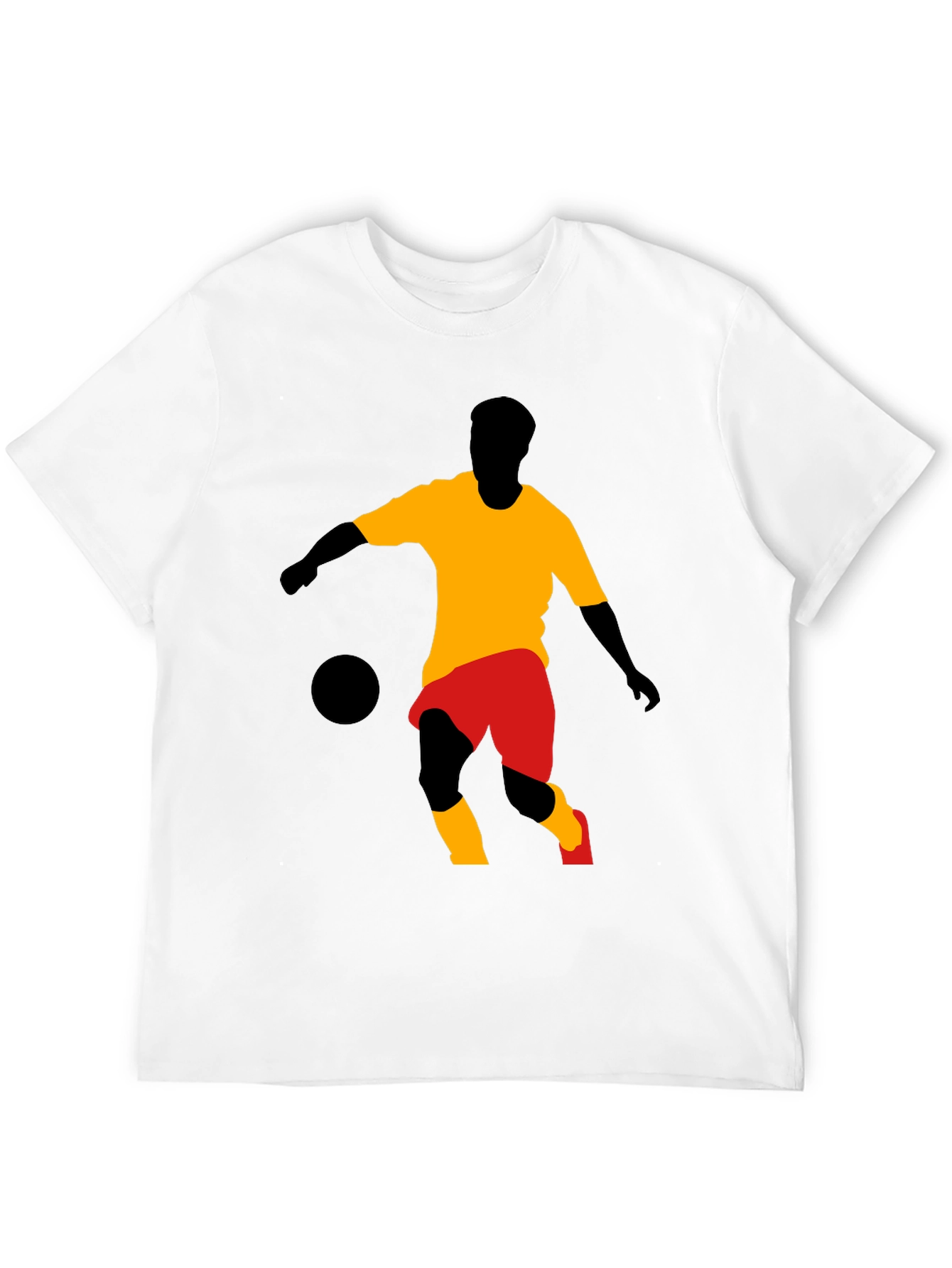 Soccer Player Graphic Tee - Stylish Black T-Shirt